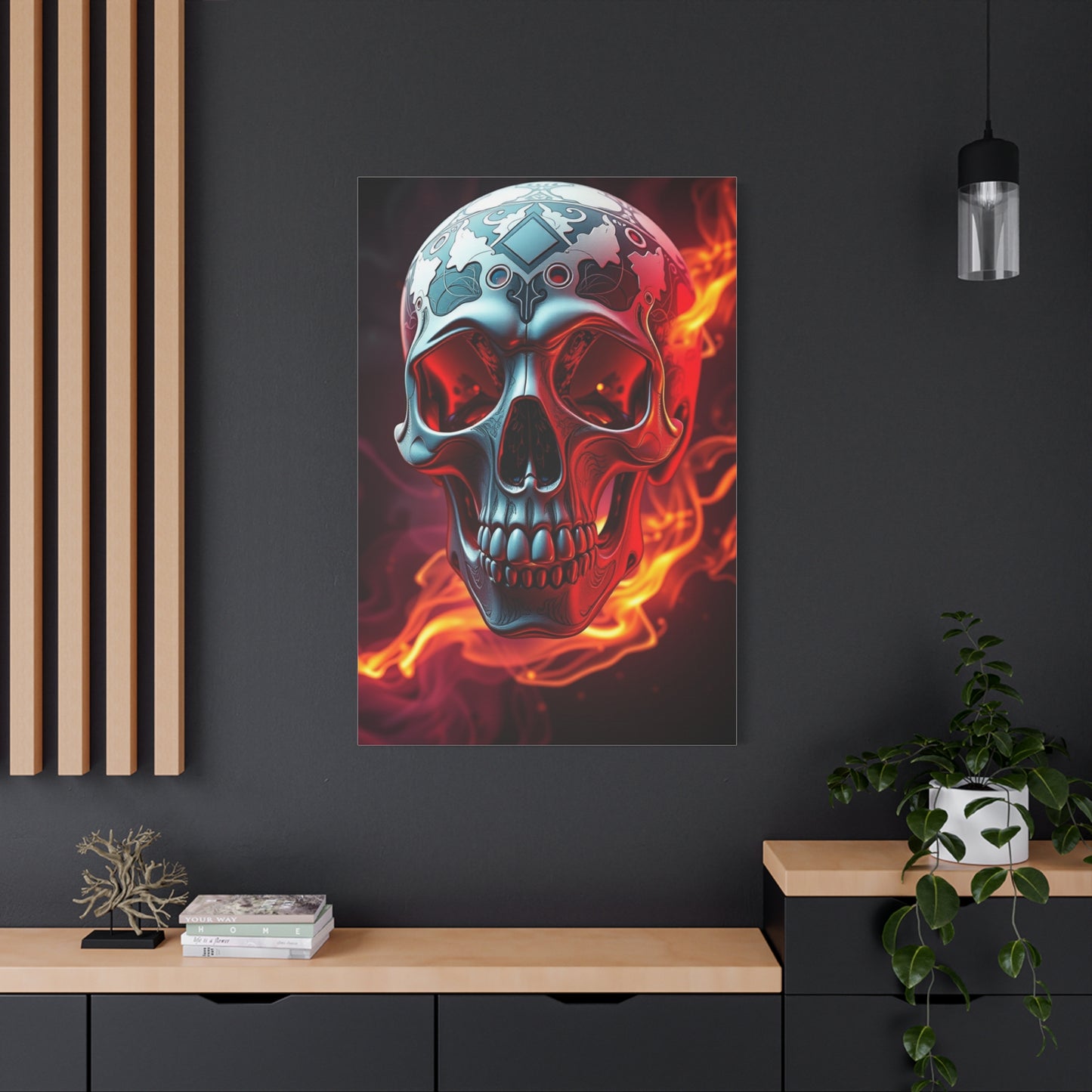 3D Trippy Skull Art By Ali Gulec Art Supreme Canvas Wall Art & Canvas Print
