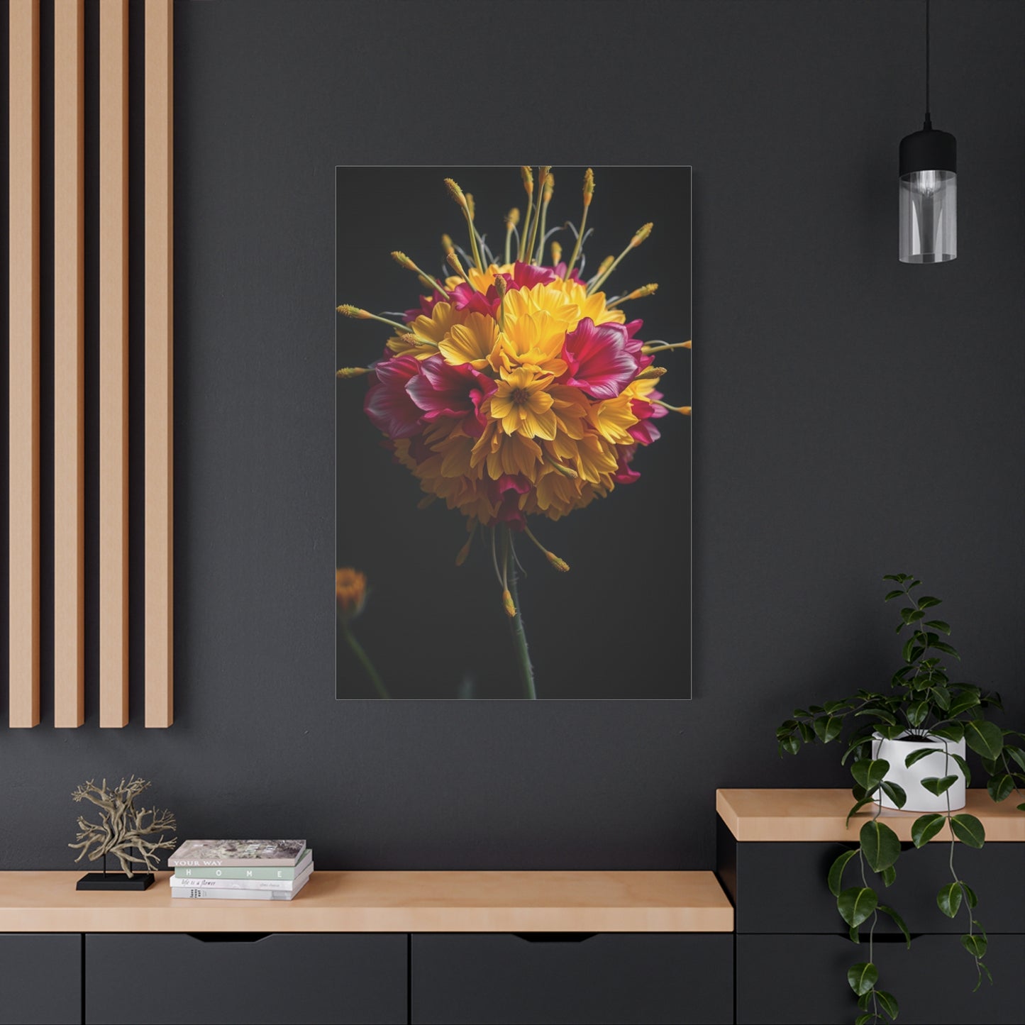 Floral Majesty Portrait Wall Art & Canvas Print