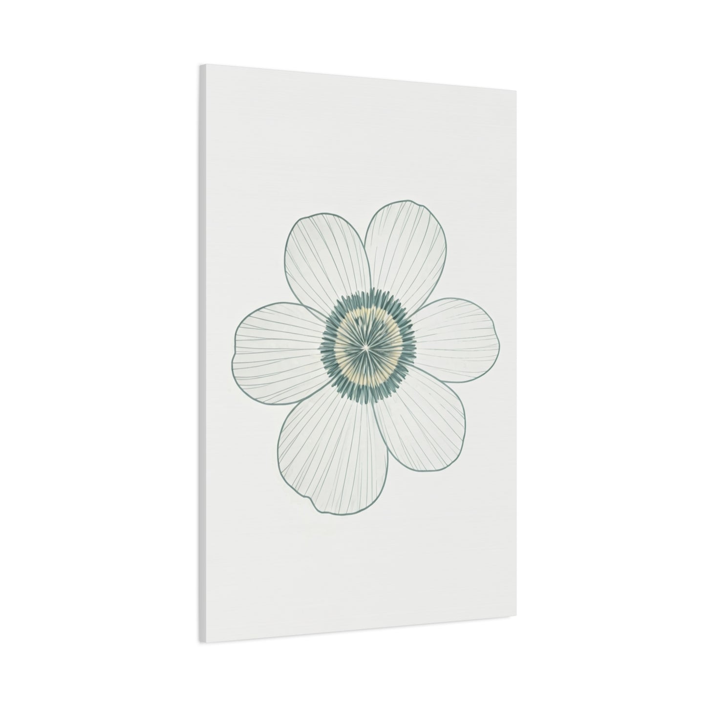 Minimal Line Floral Sketch Wall Art & Canvas Prints