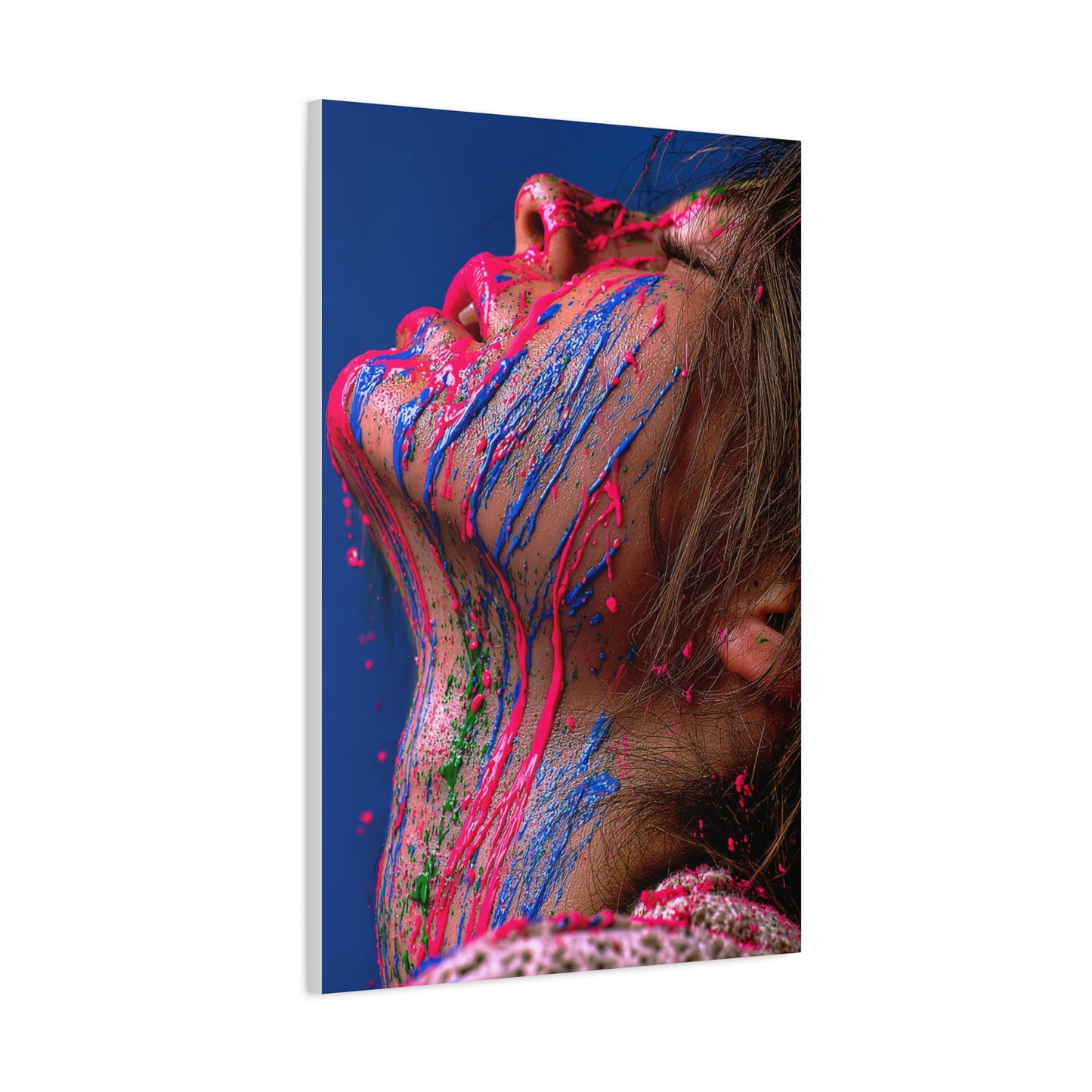 Liquid Pigment Expression Portrait Wall Art & Canvas Print