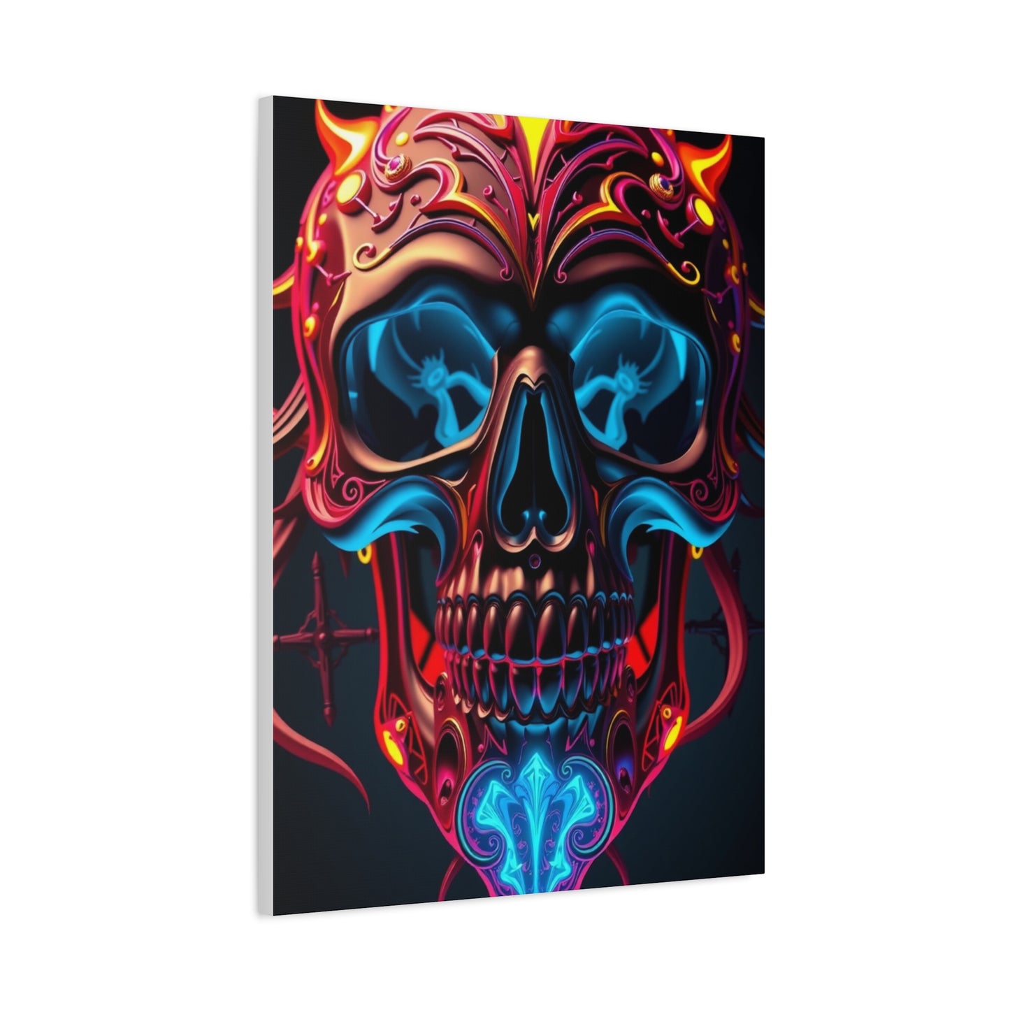 Supreme 3D Trippy Skull Art By Ali Gulec Art Collection Wall Art & Canvas Print