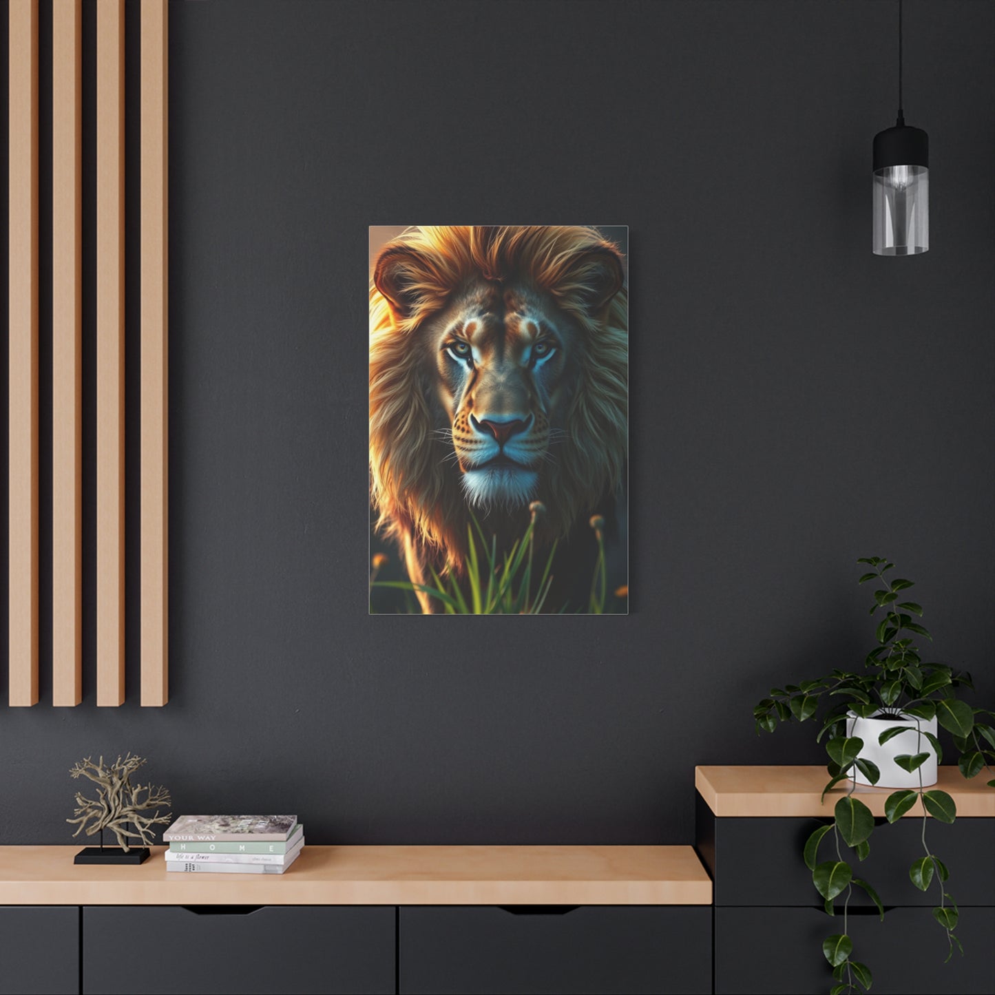 Lions Command Canvas Wall Art & Canvas Print