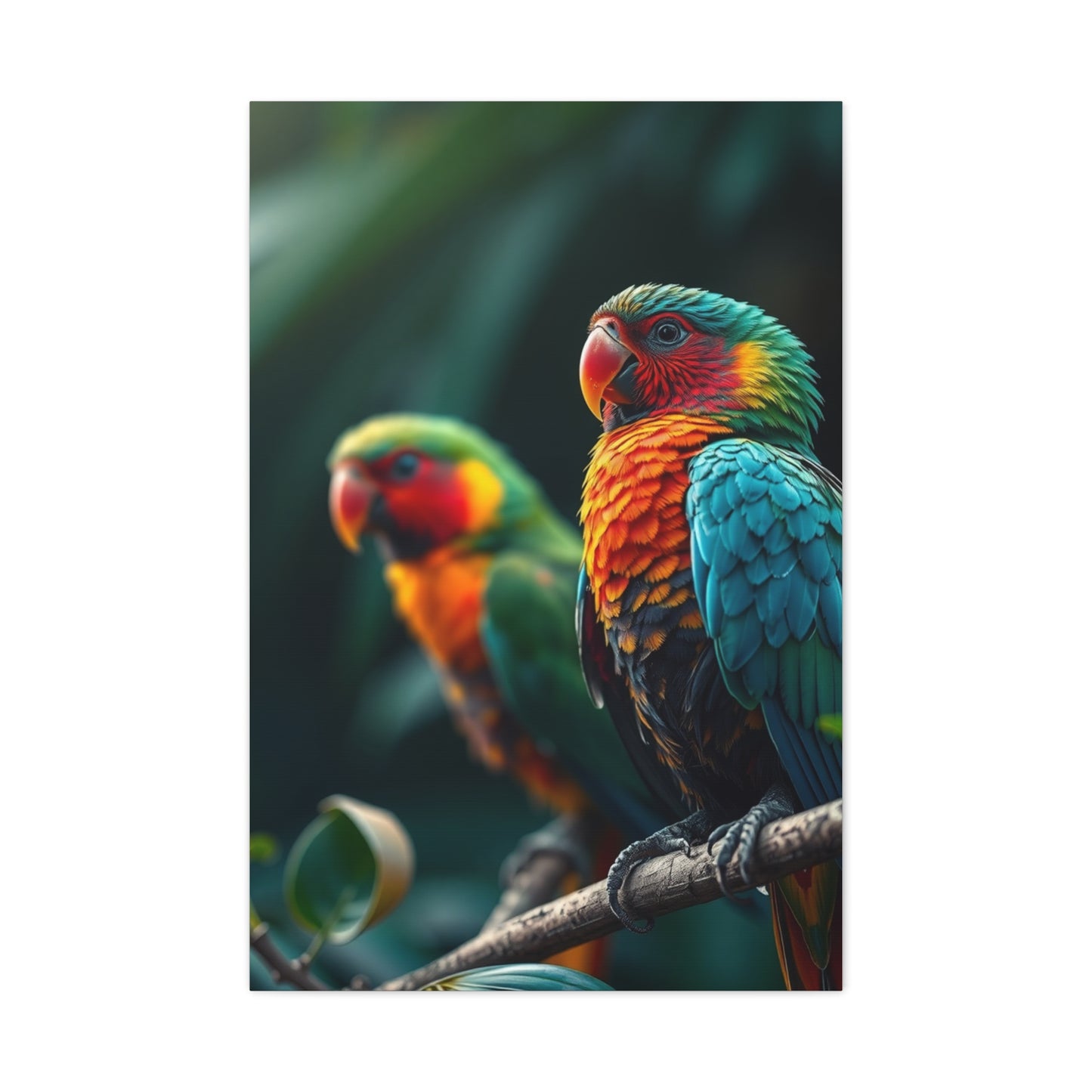 Tropical Birds Art Luxury Canvas Wall Art & Canvas Print