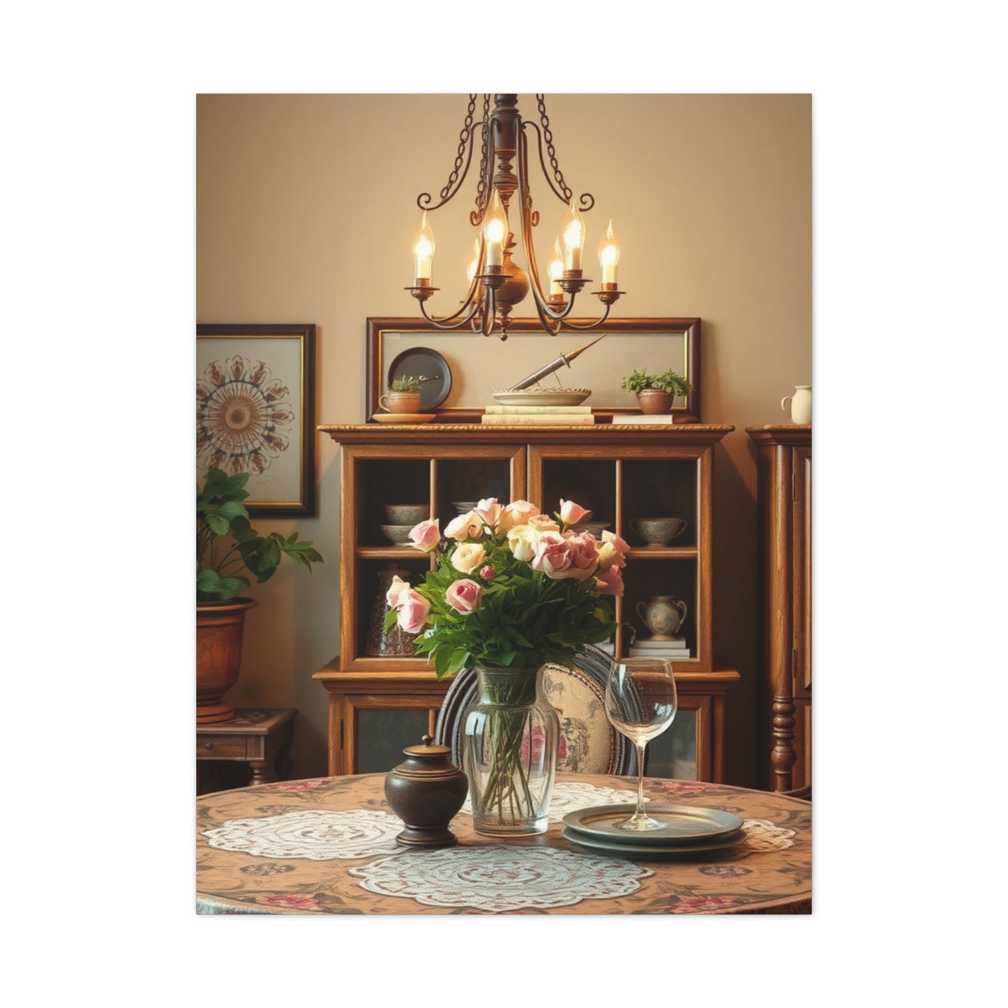 French Country Decor Art Luxury Canvas Wall Art & Canvas Print