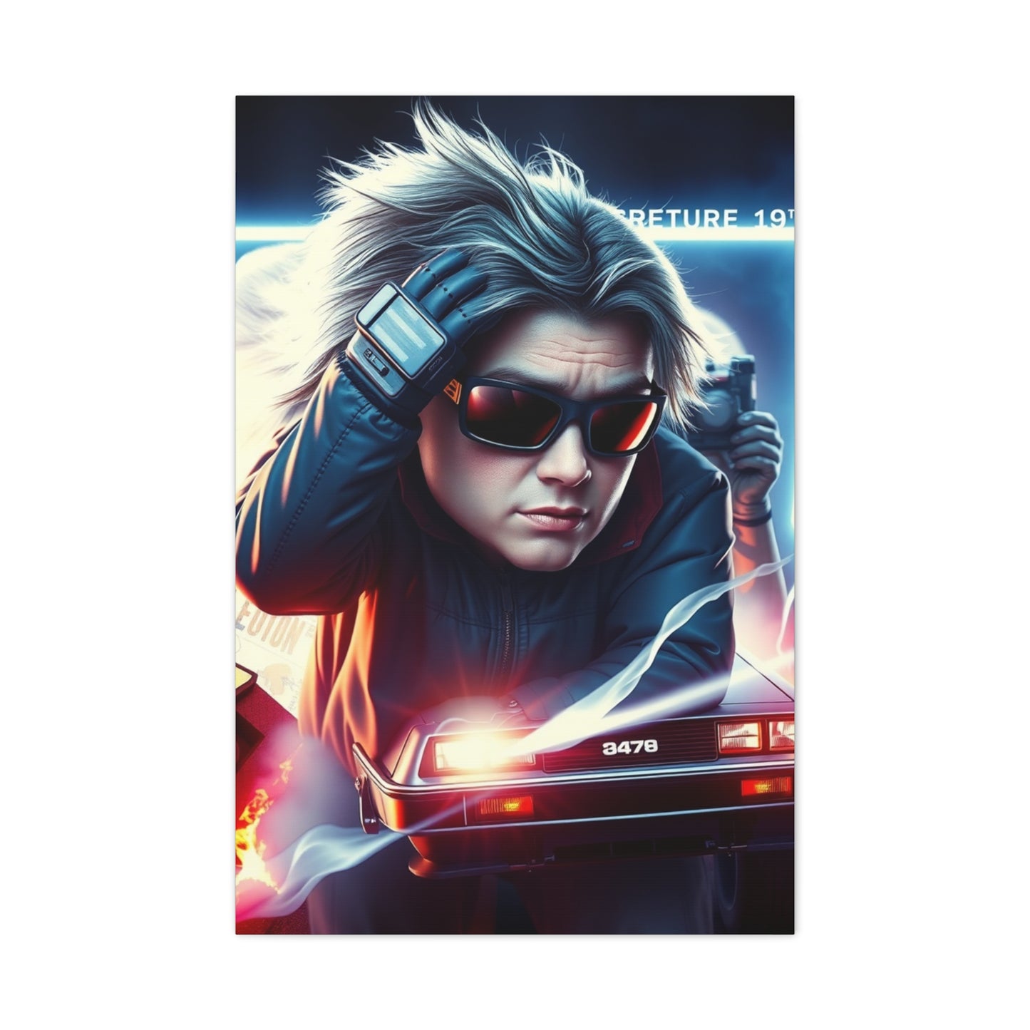 Vision Back to the Future Art Art Wall Art & Canvas Print