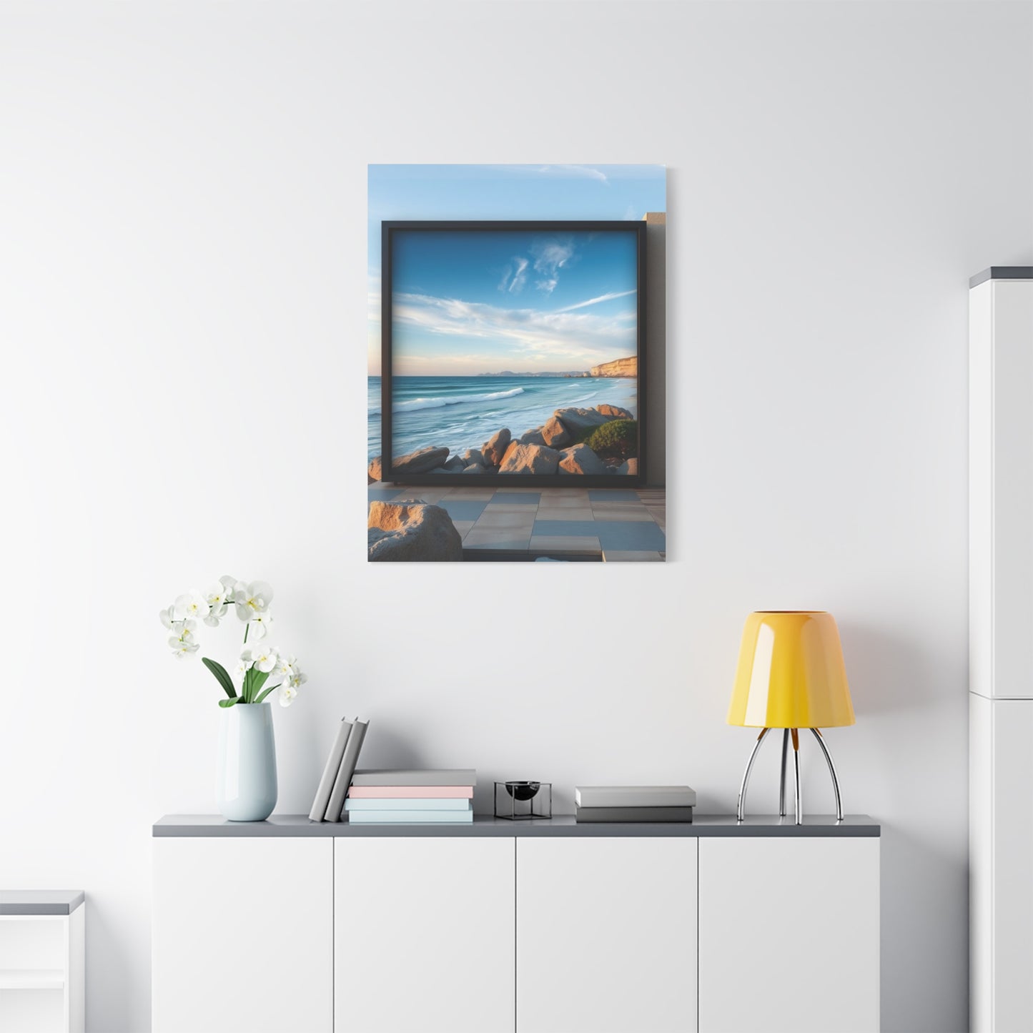 Blue Horizon Symphony Wall Art & Canvas Print
