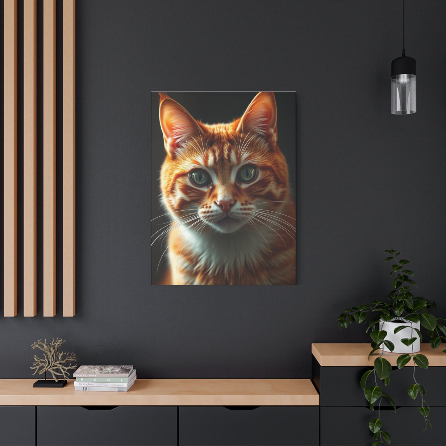 Orange Cat Art Refined Canvas Wall Art & Canvas Print
