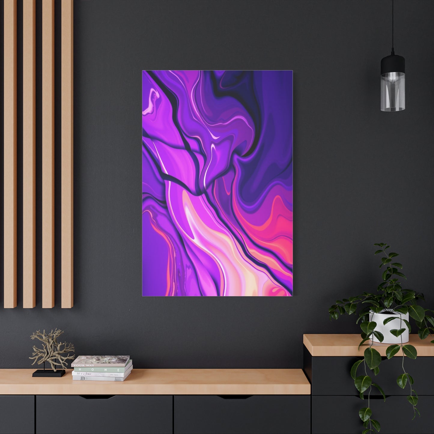 Indigo Dreamscape Painting wall art & canvas print