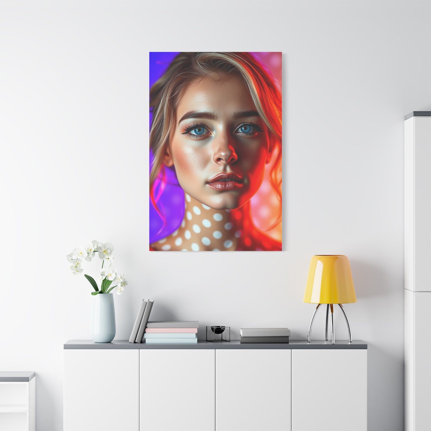 Elite Polka Dot Pattern Art Vision Wall Art & Canvas Print