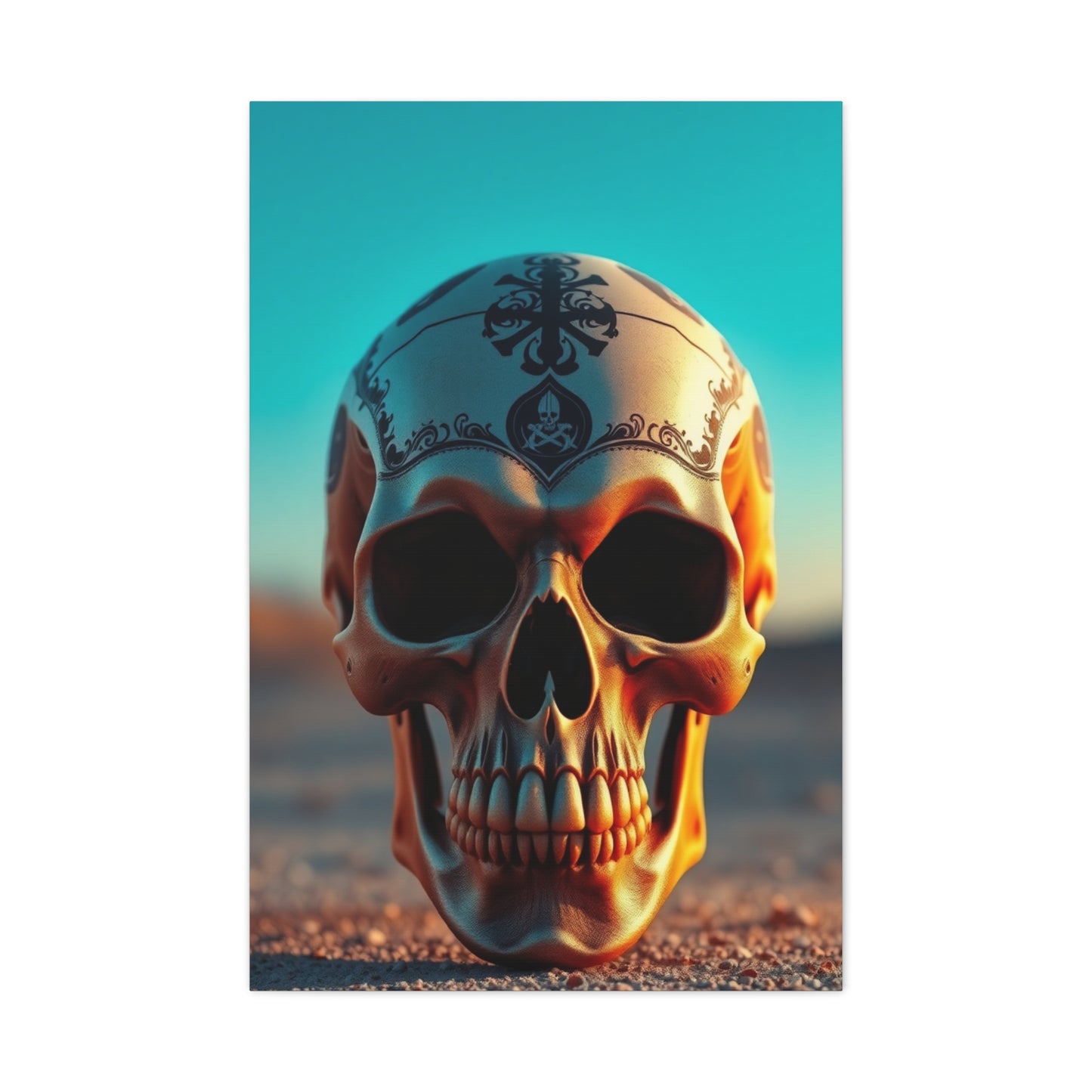 Aristocratic Skull Manifest Wall Art & Canvas Print