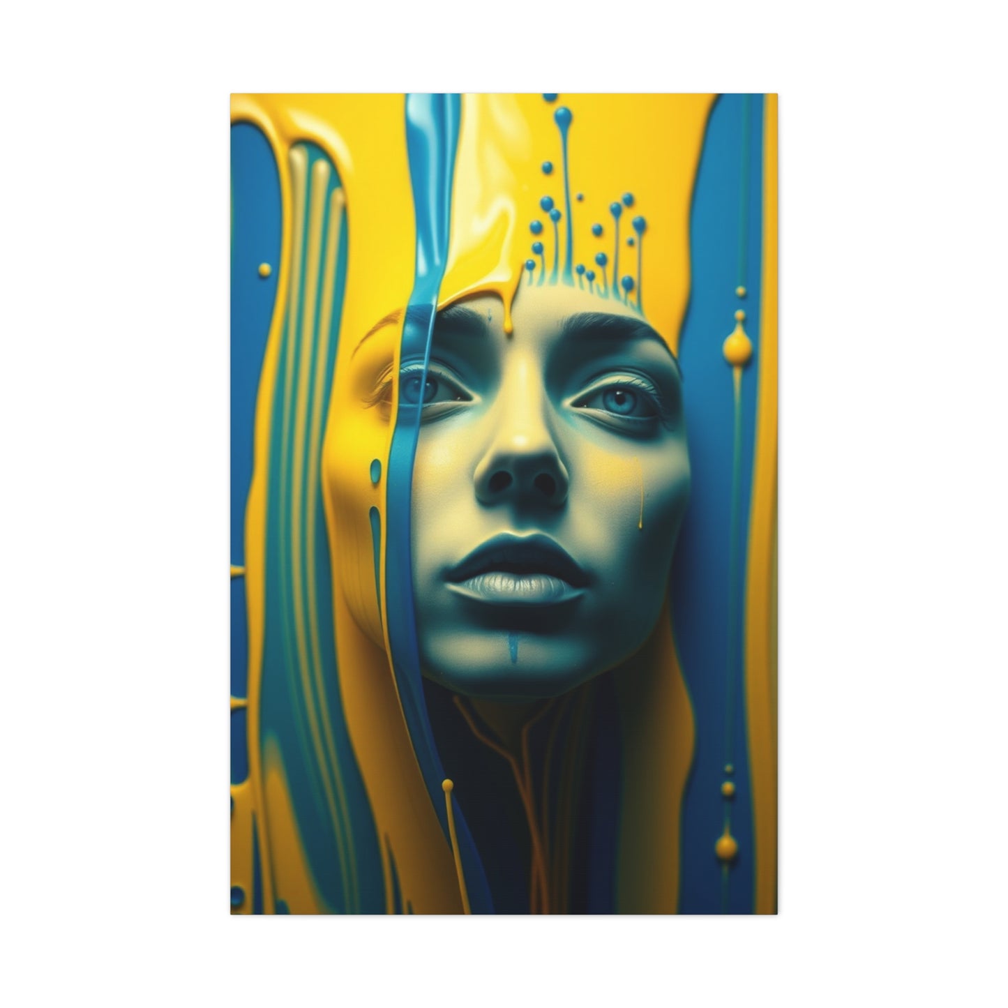 Collection Blue & Yellow Art Art Wall Art & Canvas Print