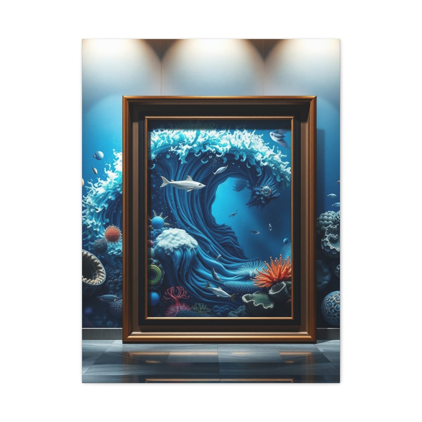 Azure Reverie Canvas Wall Art & Canvas Print
