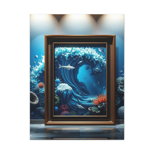 Azure Reverie Canvas Wall Art & Canvas Print