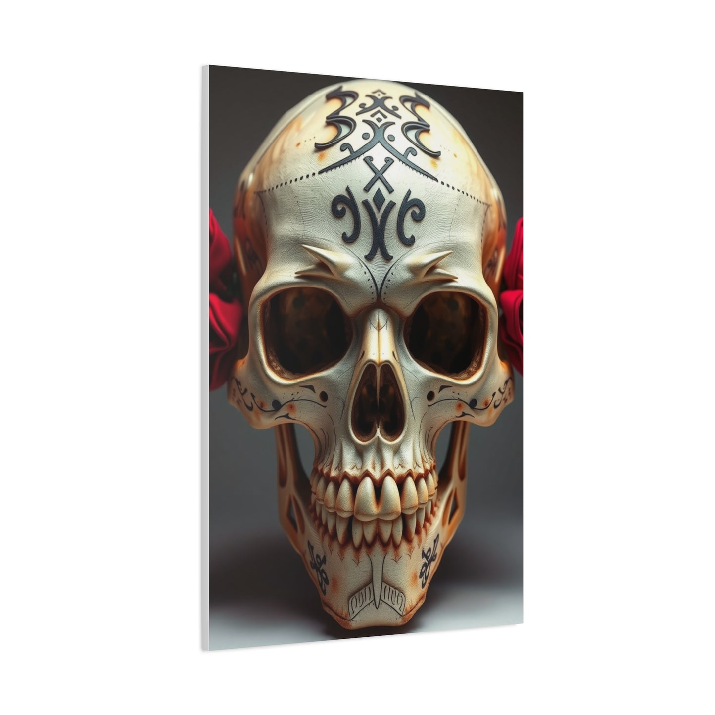 Imperial Bone Portrait Wall Art & Canvas Print