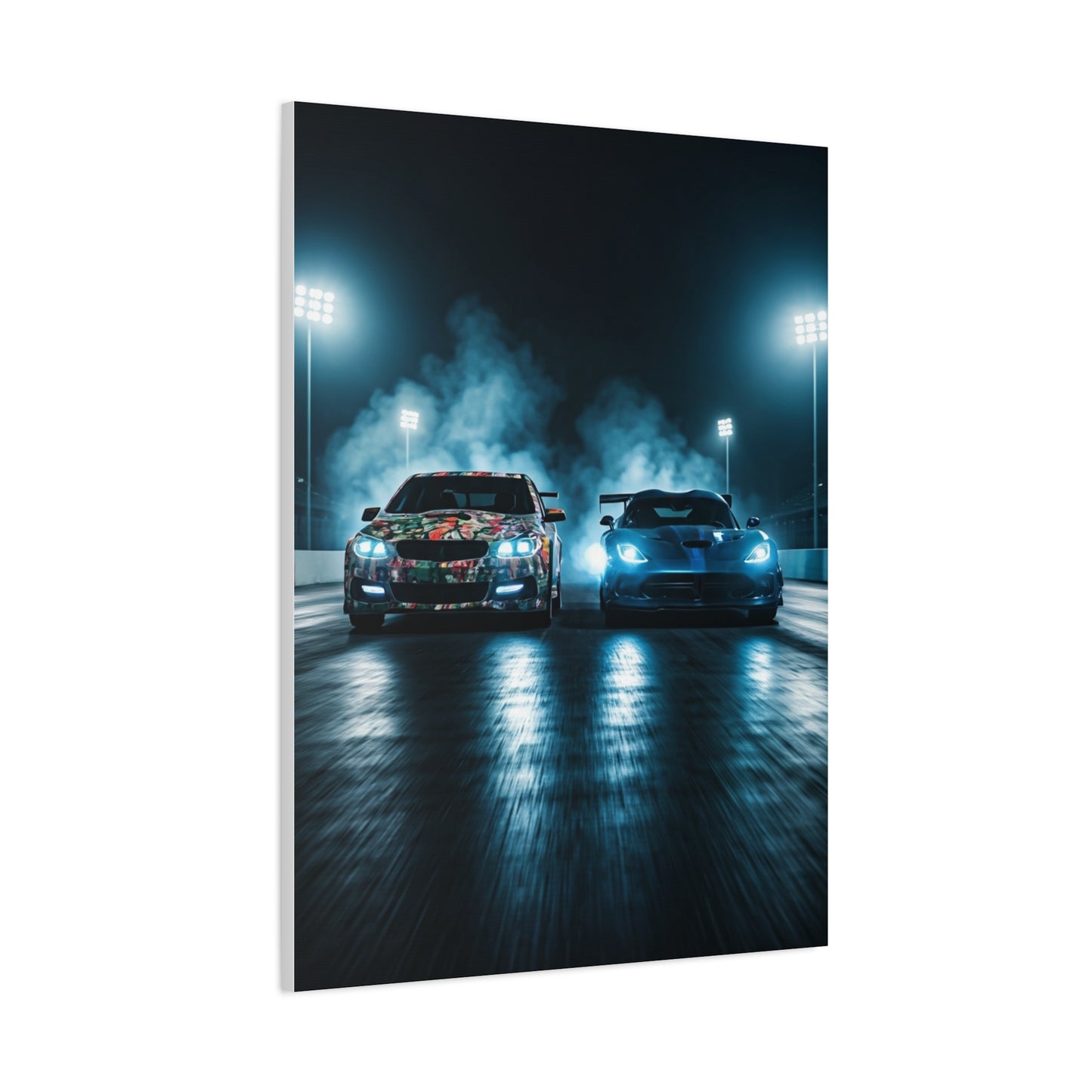Chevrolet SS Twin-Turbo vs Dodge Viper ACR Drag Showdown Wall Art & Canvas Prints