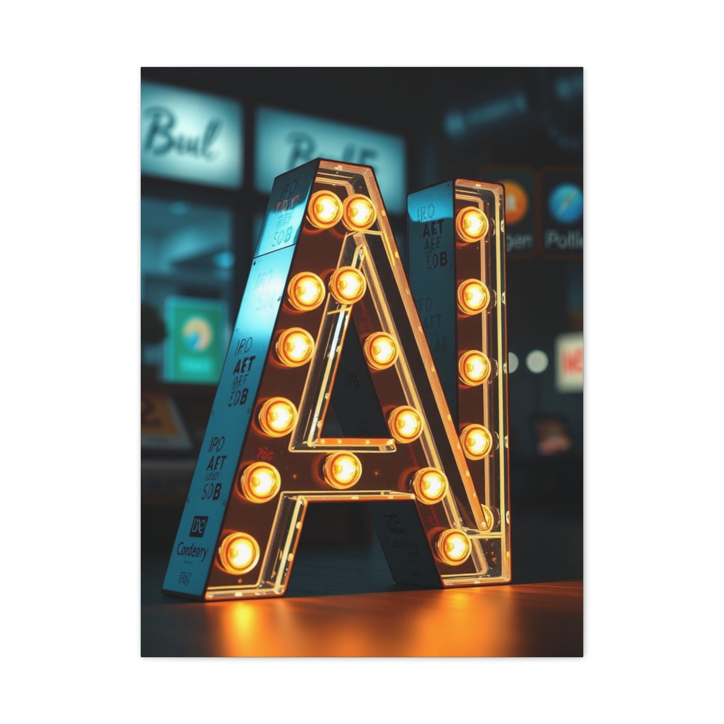 Masterpiece Alphabet & Letter Art Vision Wall Art & Canvas Print