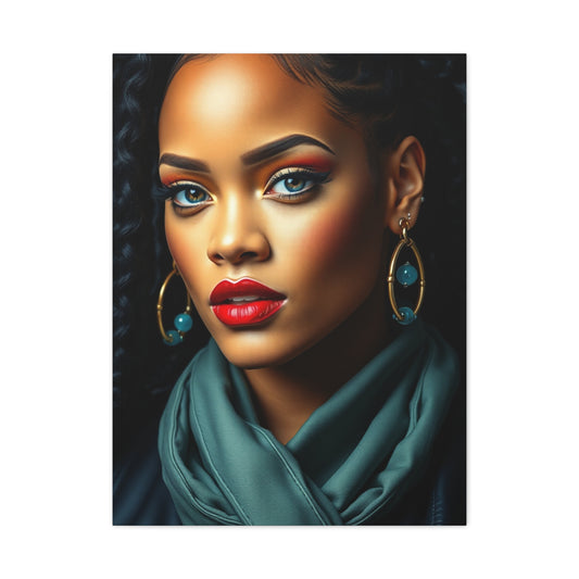 Rihannas Enchanting Aura Art Wall Art & Canvas Print