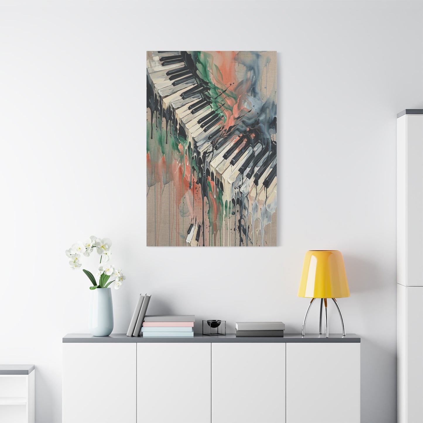 Abstract Piano Flow Expression Wall Art & Canvas Print