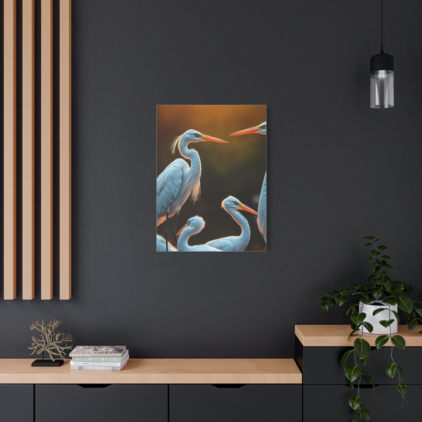 Supreme Herons and Egrets Art Collection Wall Art & Canvas Print