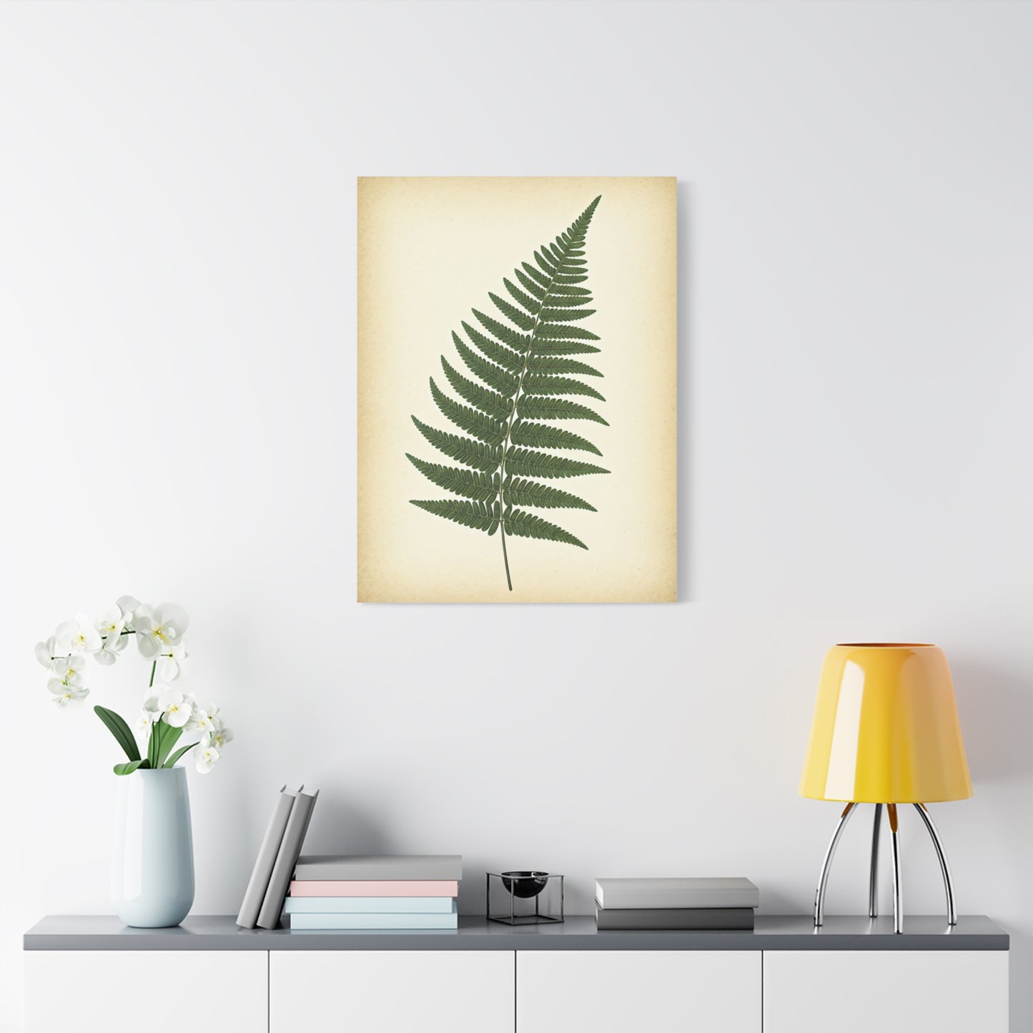 Fern Frond Illustration Wall Art & Canvas Prints