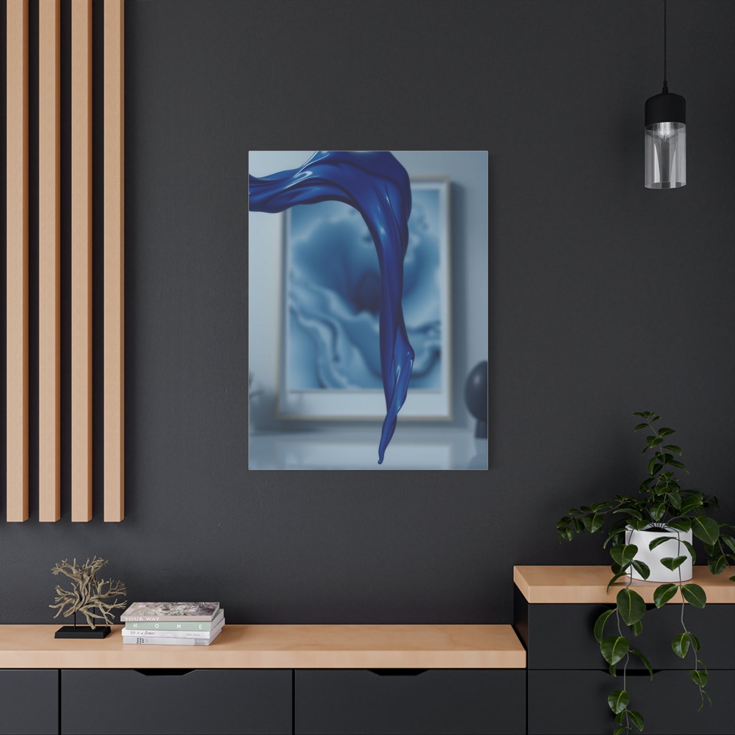 Navy Blue Art Refined Canvas Wall Art & Canvas Print