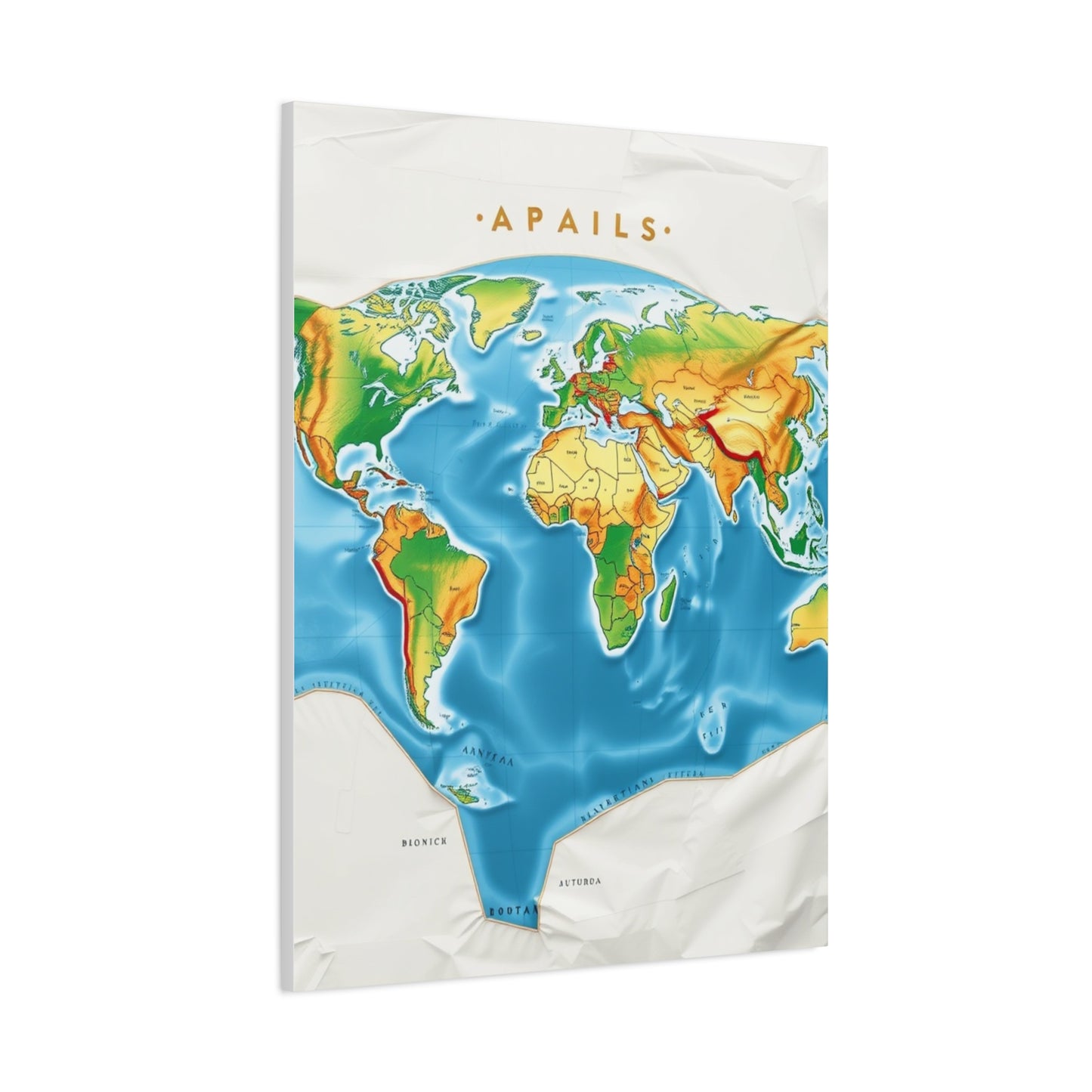 Cartographic Elegance Canvas