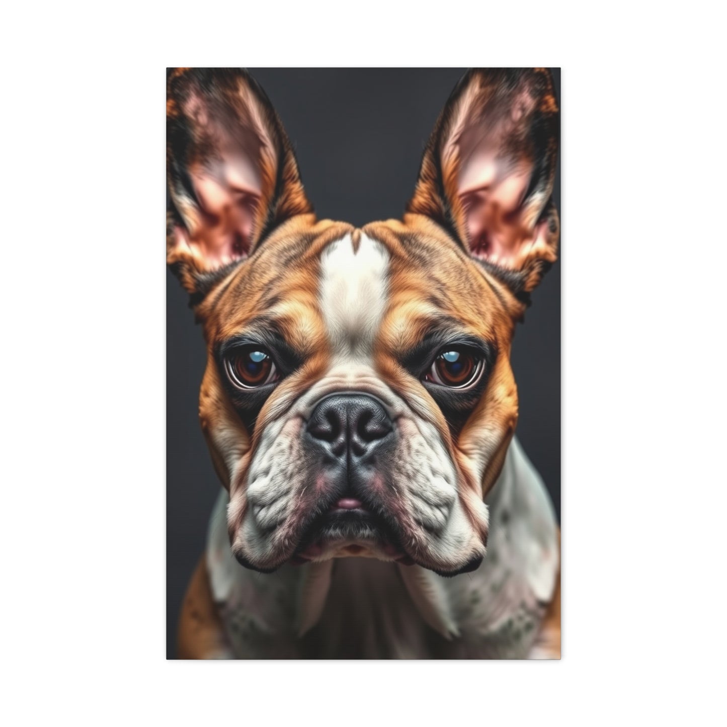 Sophisticated Bulldog Muse Canvas
