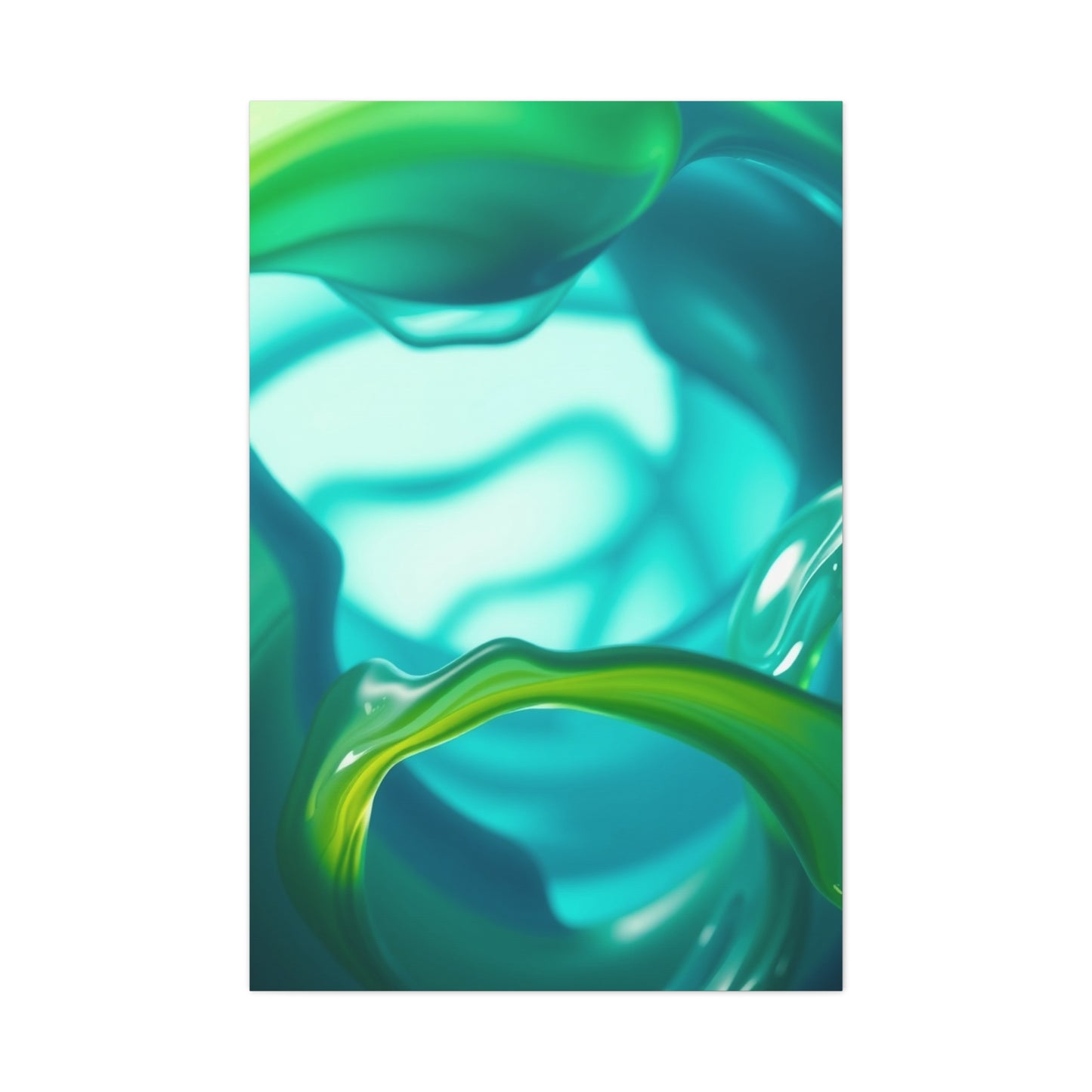 Blue & Green Art Luxury Canvas Wall Art & Canvas Print