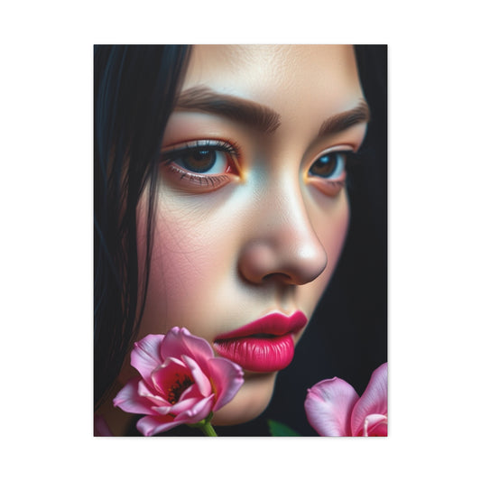 Blush and Blueberry Art Luxury Canvas Wall Art & Canvas Print