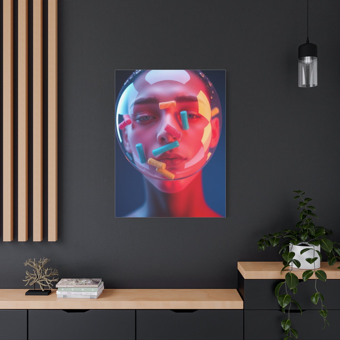 Vision Bubble Gum Art Art Wall Art & Canvas Print