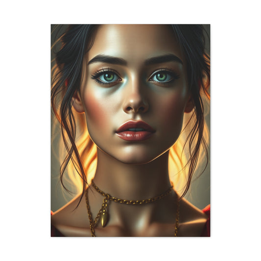 Elite Female Portrait Art Vision Wall Art & Canvas Print