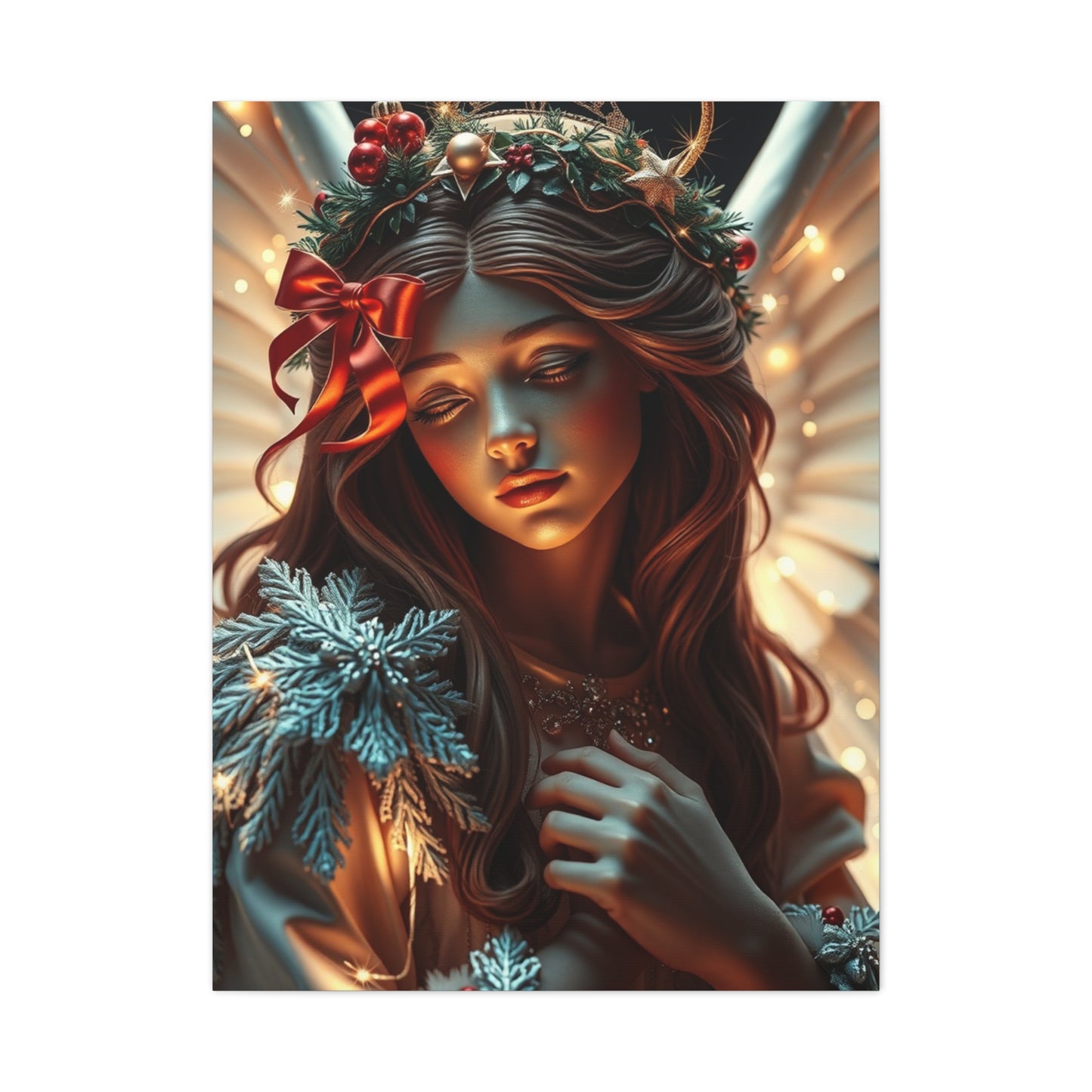 Christmas Angel Art Luxury Canvas Wall Art & Canvas Print