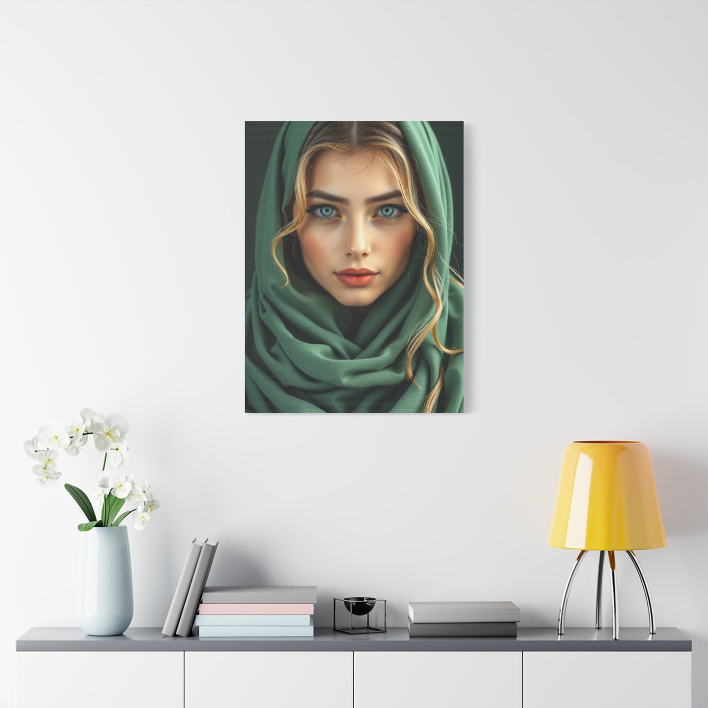 Vision Sage Green Art Art Wall Art & Canvas Print
