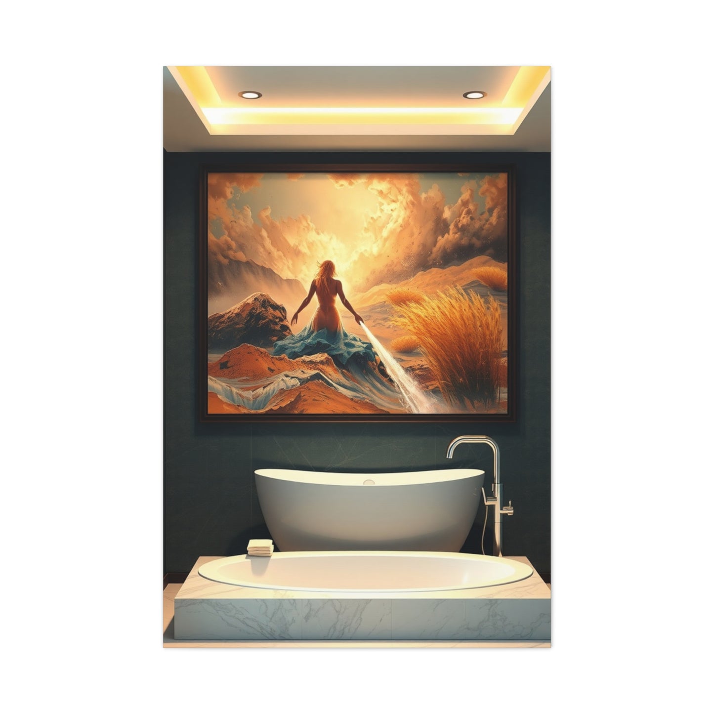 Opulent Oasis Masterpiece Wall Art & Canvas Print