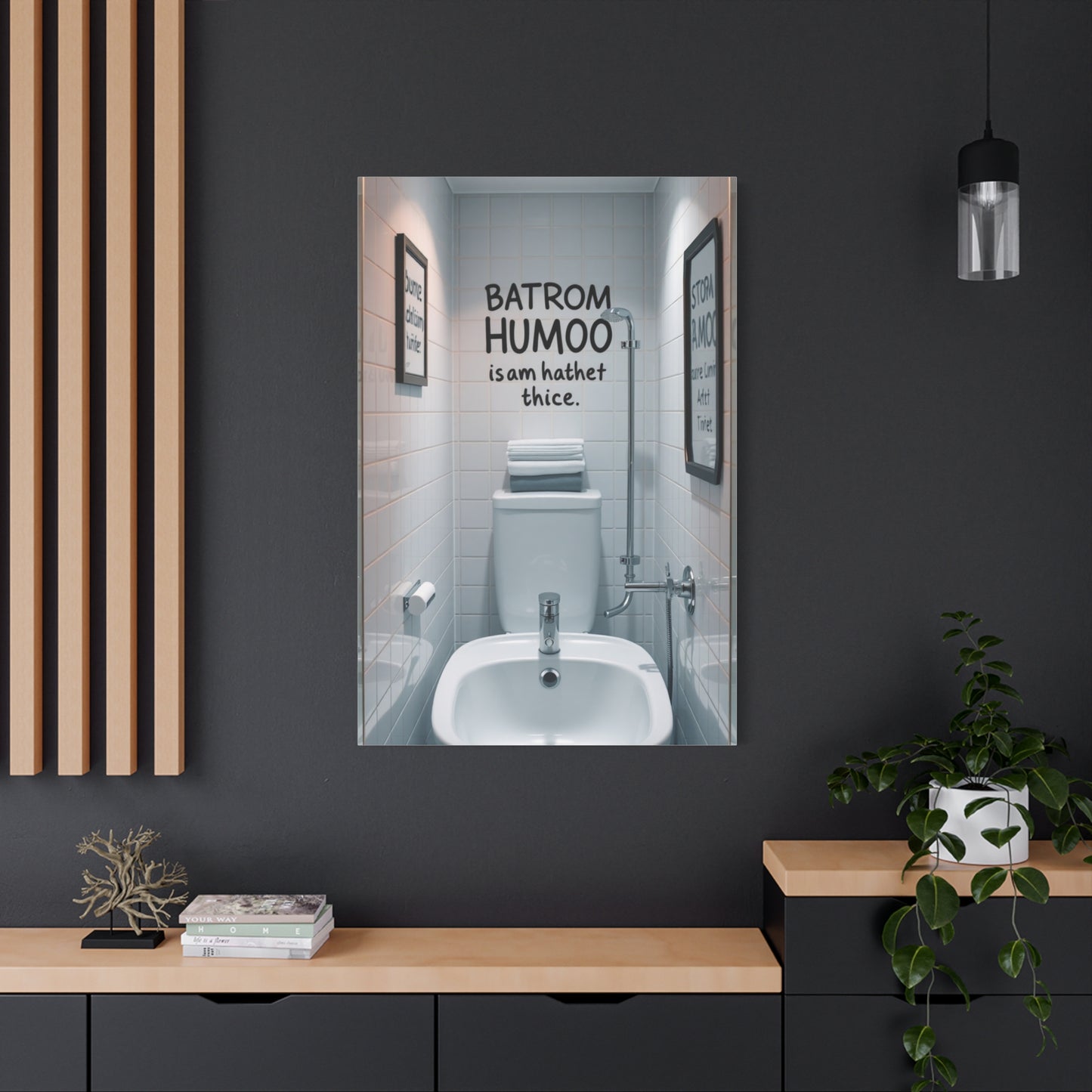 Masterpiece Bathroom Humor Art Vision Wall Art & Canvas Print