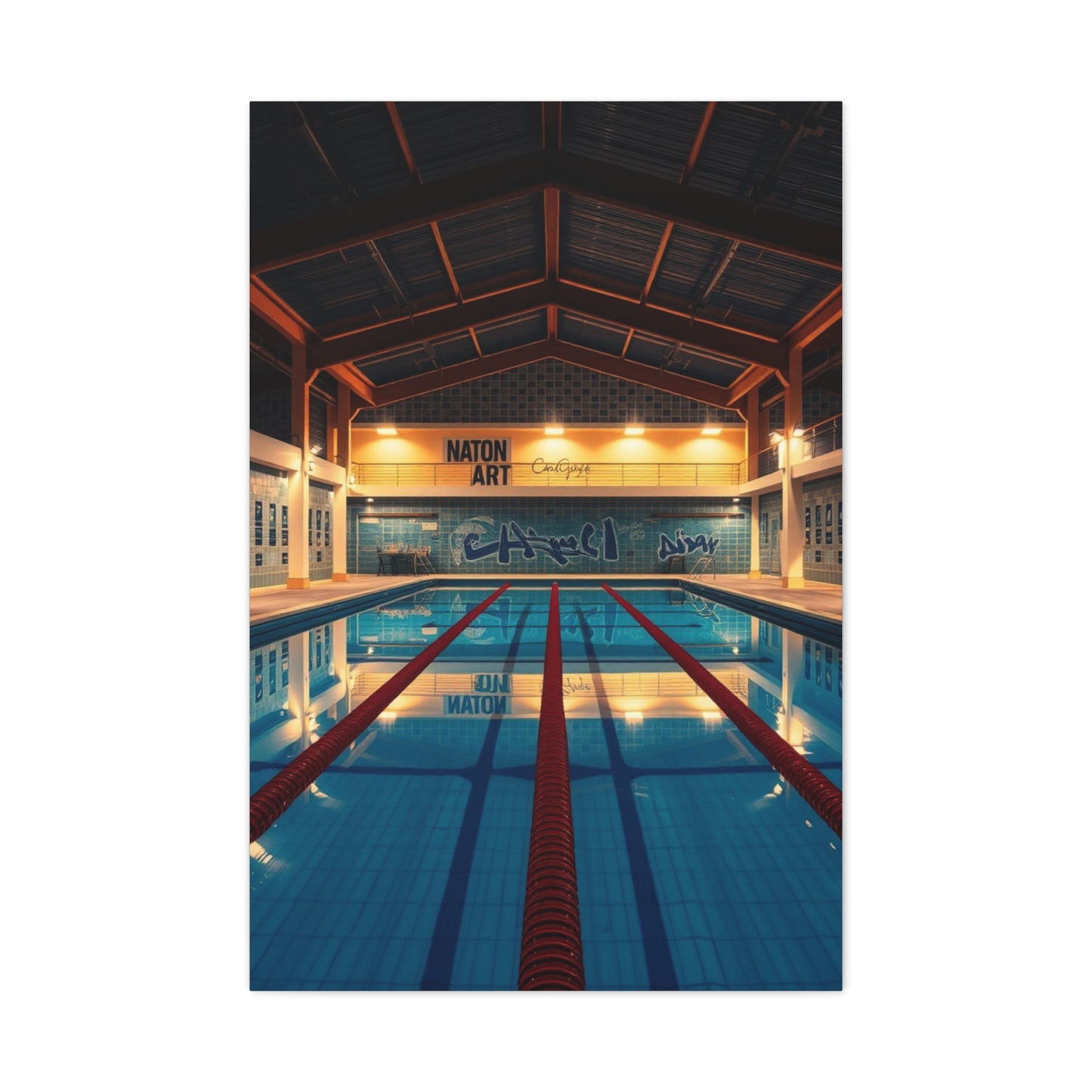 Swimming Pool Art Supreme Gallery Wall Art & Canvas Print