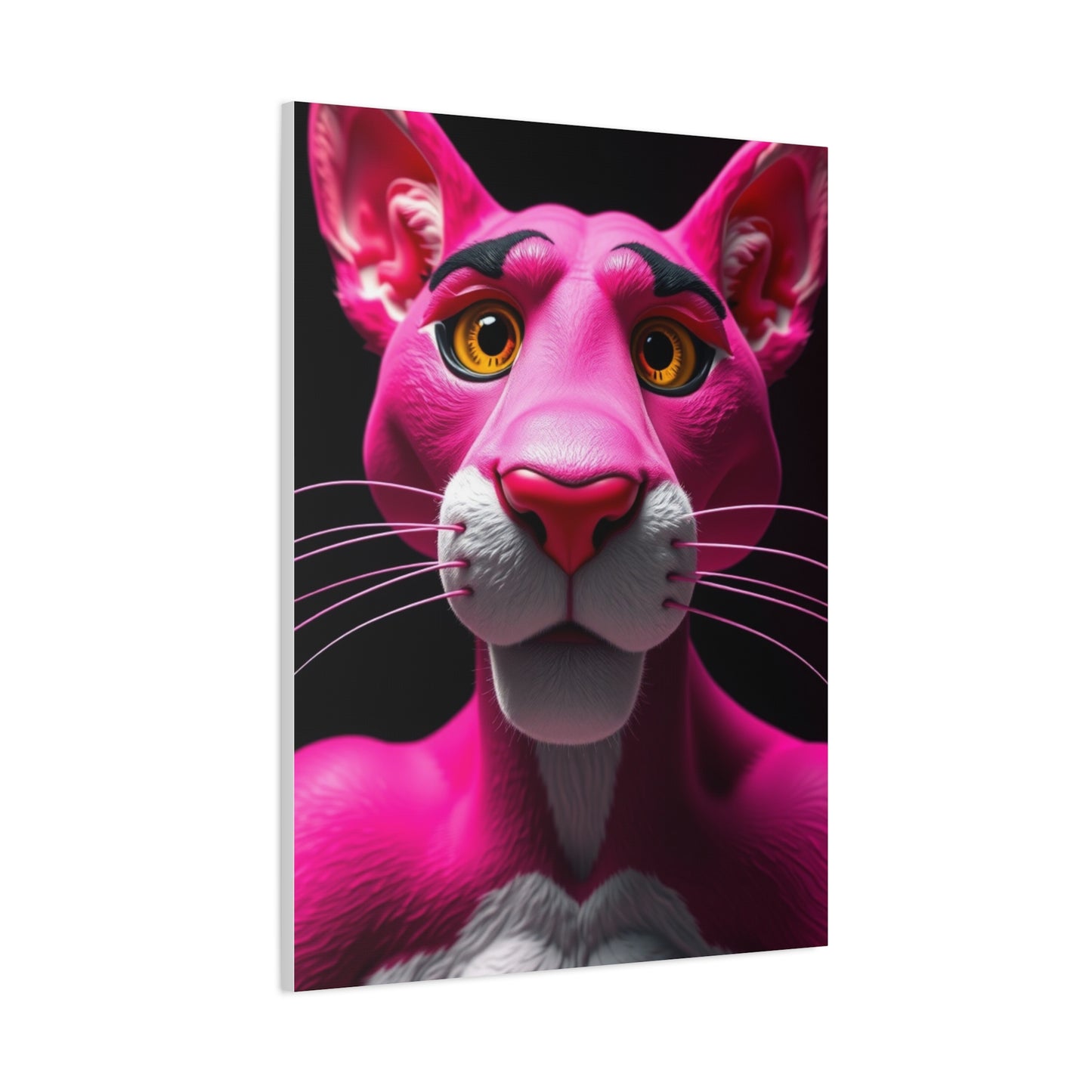 Blush Feline Masterpiece Wall Art & Canvas Print