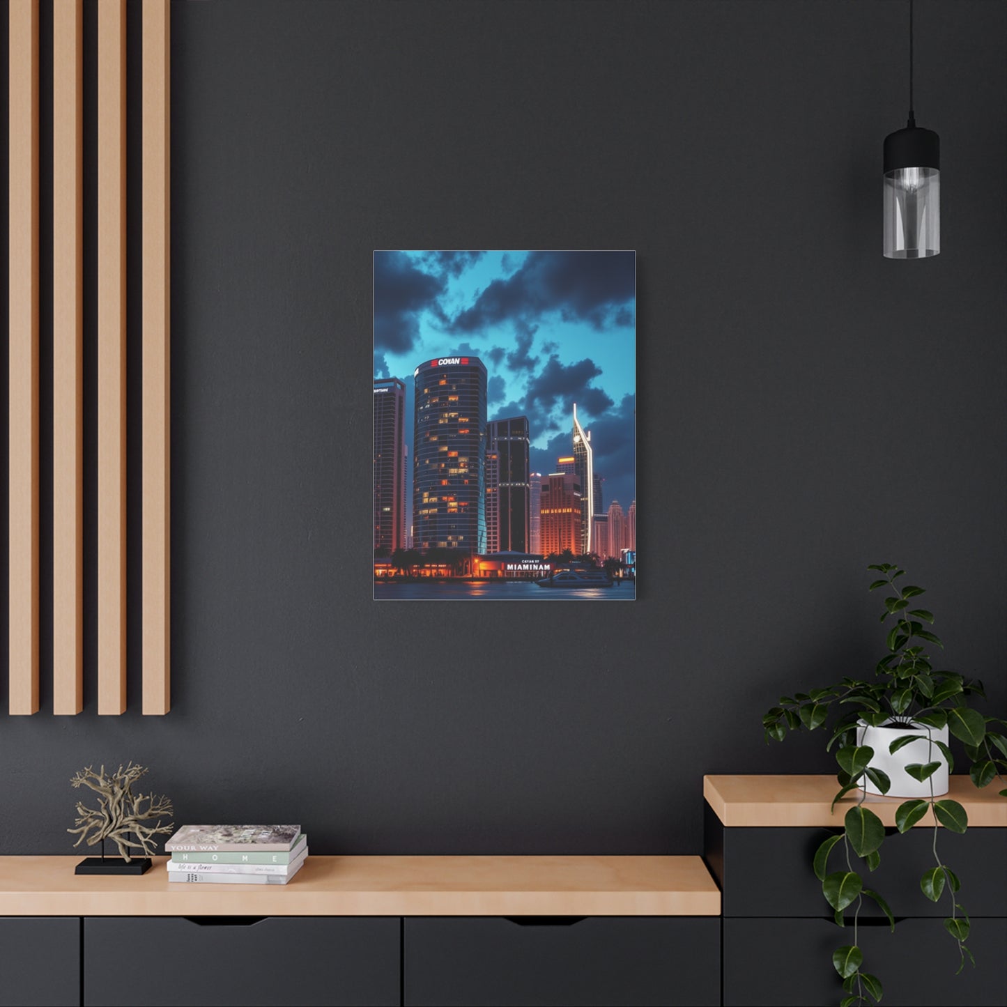 Sophisticated Coastal Skyline Decor Wall Art & Canvas Print
