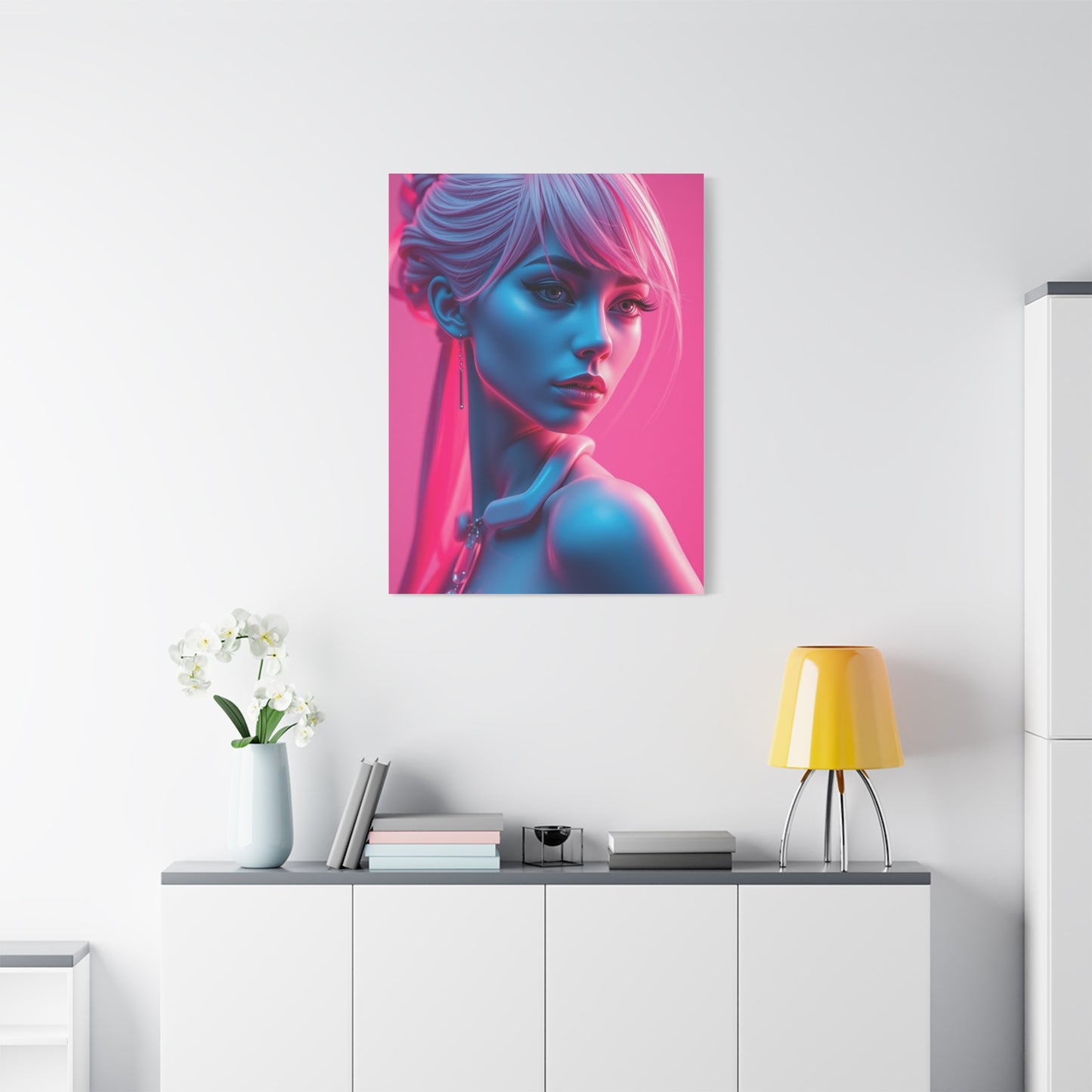 Rose Gold Illumination Canvas Wall Art & Canvas Print