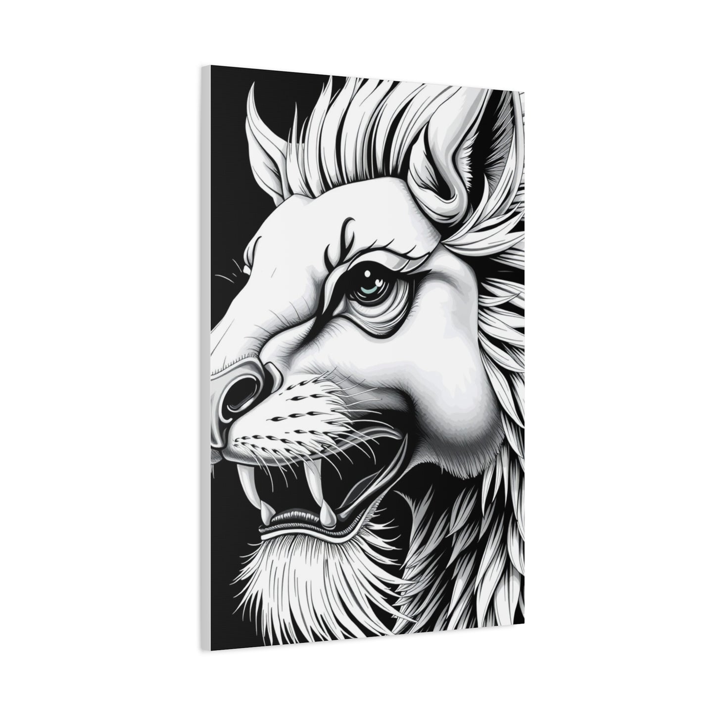 Elite Black and White Illustrations Art Vision Wall Art & Canvas Print