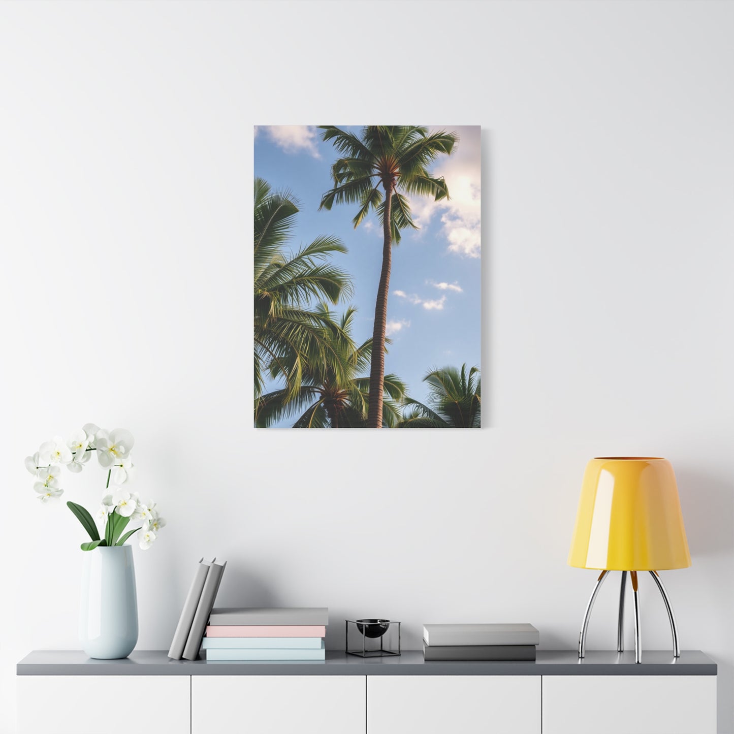 Serene Palms Composition Wall Art & Canvas Print