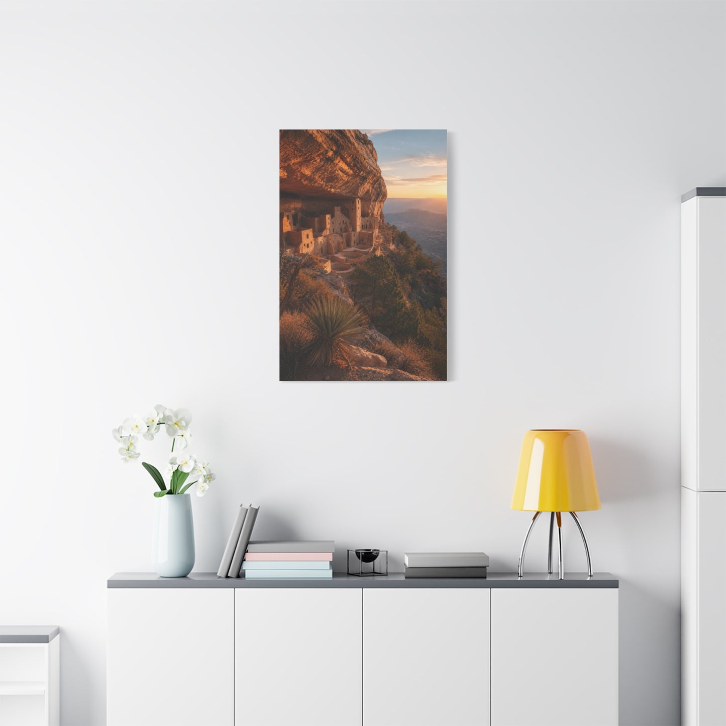 Ancient Cliff Dwelling Canyon Wall Art & Canvas Print