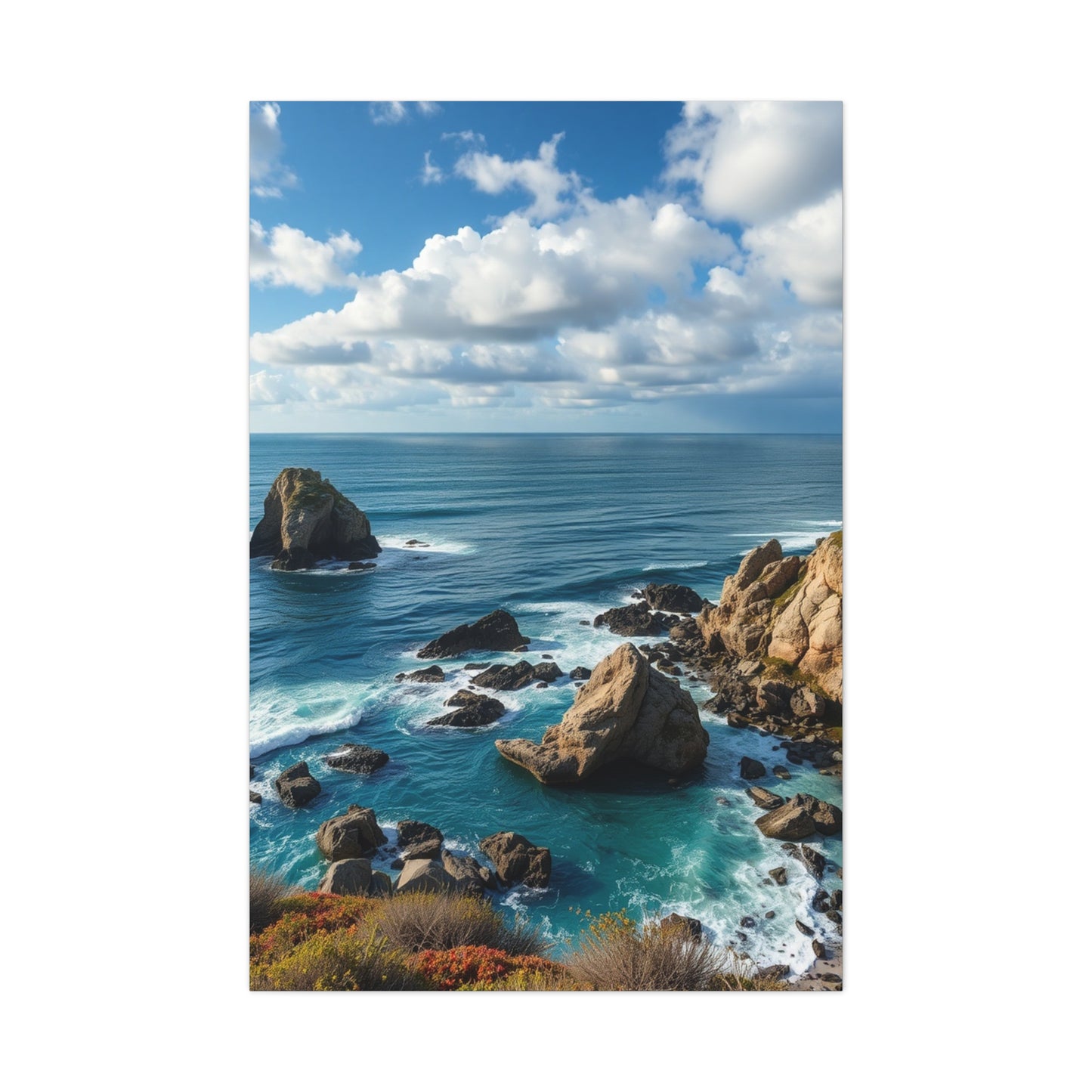 Luxe Maritime Horizon Wall Art & Canvas Print