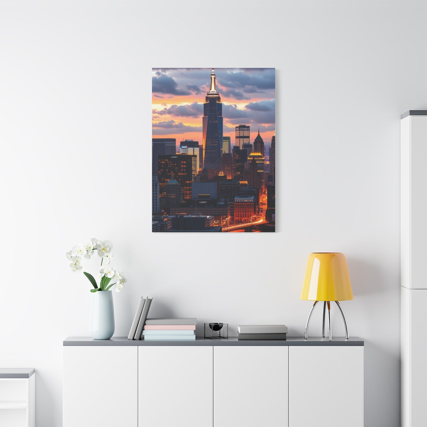 Supreme NYC Skyline Art Collection Wall Art & Canvas Print