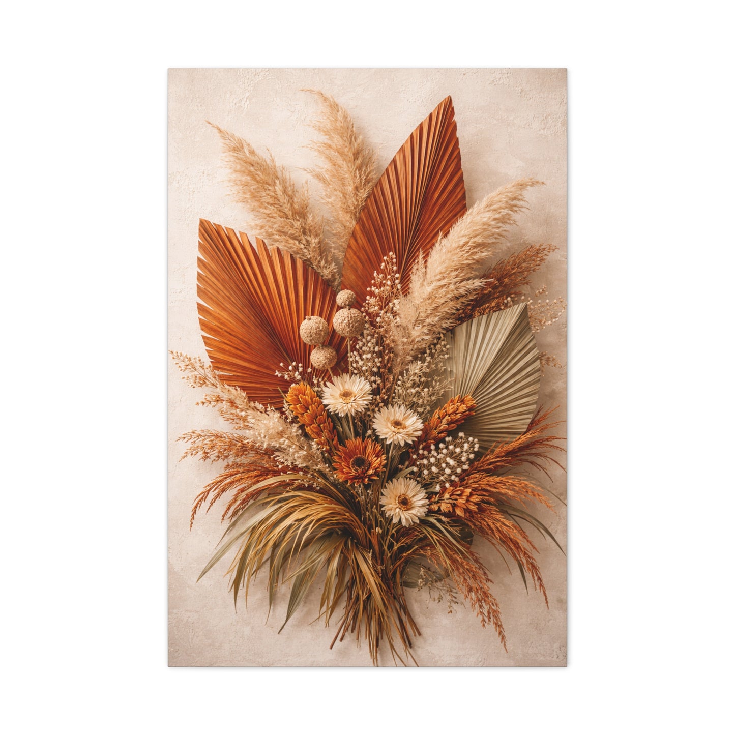 Boho Dried Botanical Arrangement Wall Art & Canvas Print