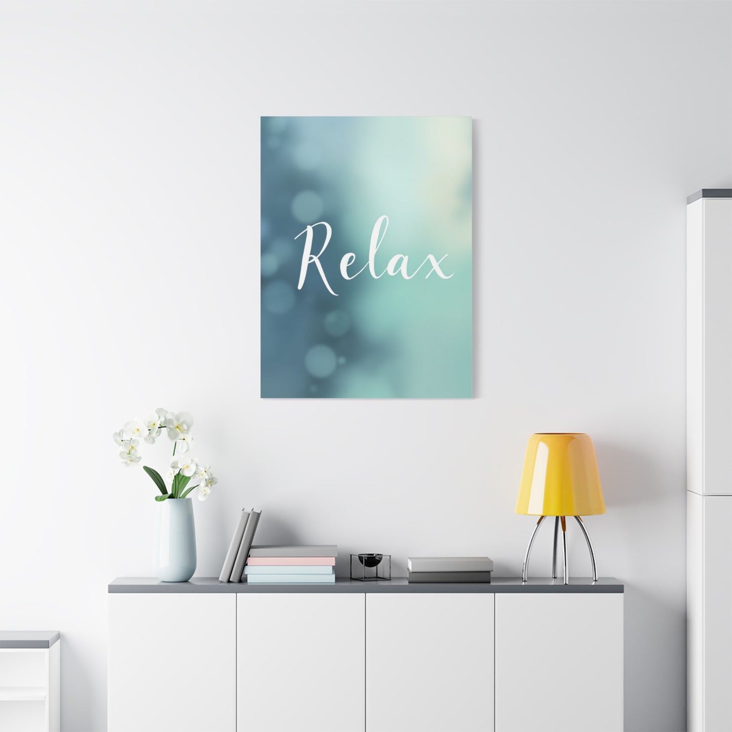 Relax Calm Typography Wall Art & Canvas Prints