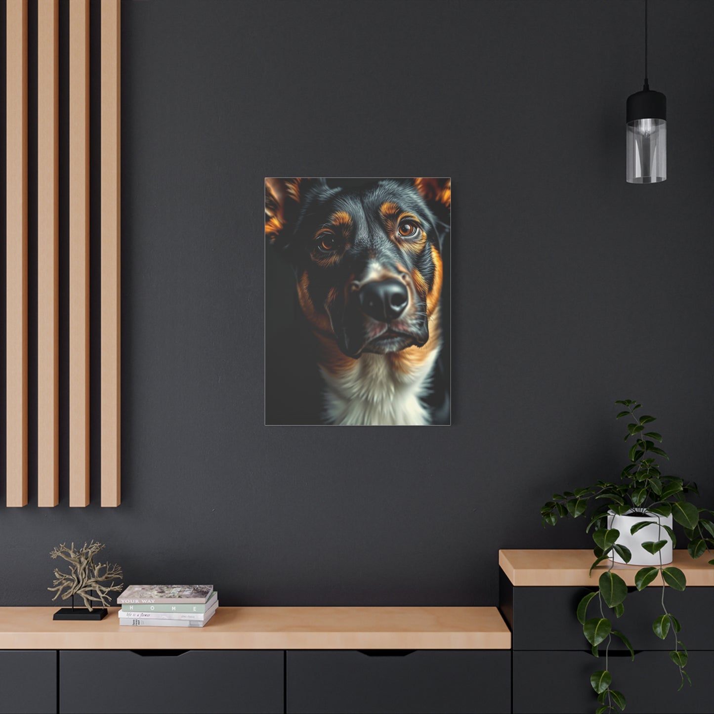 Supreme Black and Tan Art Collection Wall Art & Canvas Print