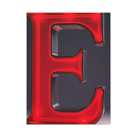 Masterpiece The Letter E - Art Vision Wall Art & Canvas Print