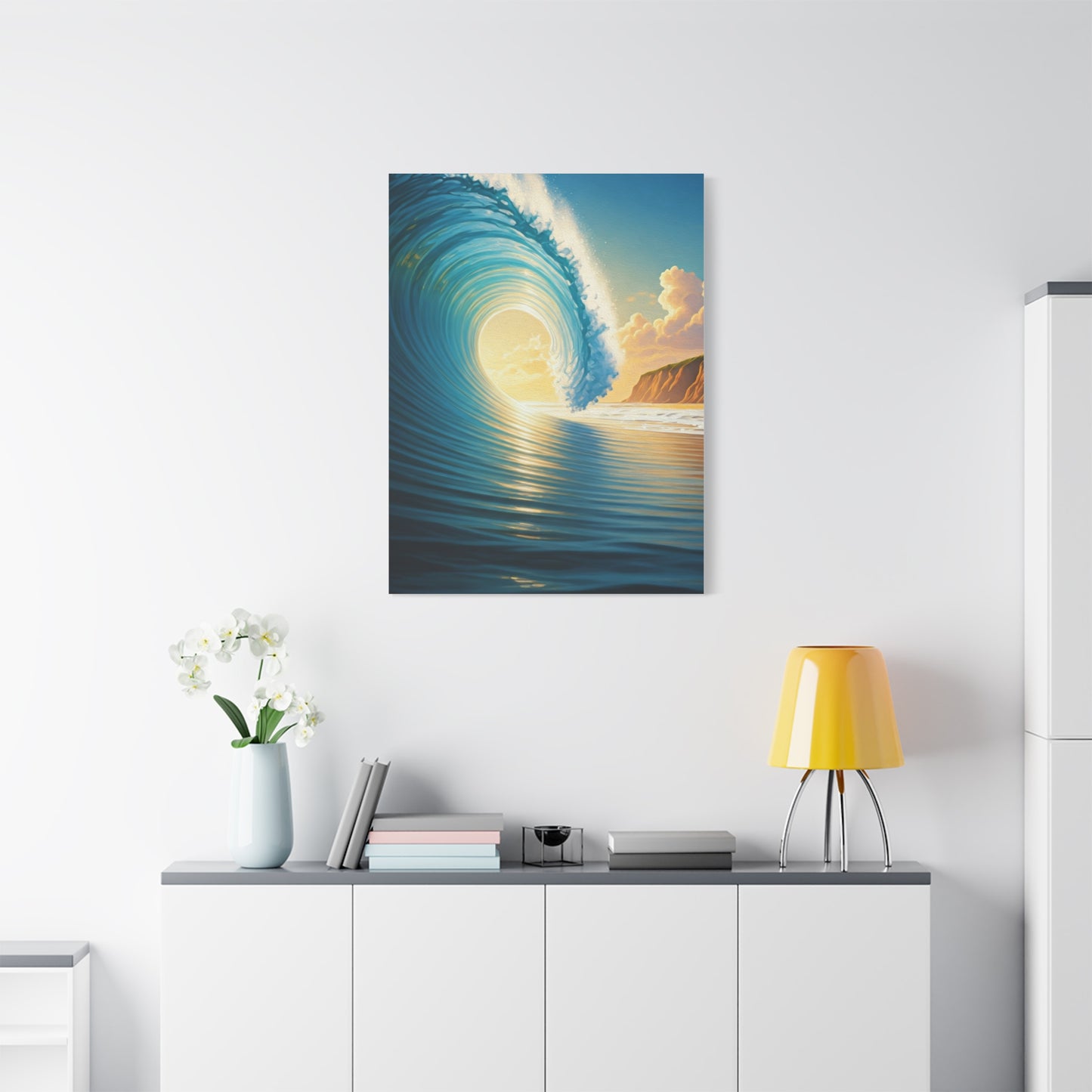 Sunset Tide Glow Coastal Wall Art & Canvas Prints