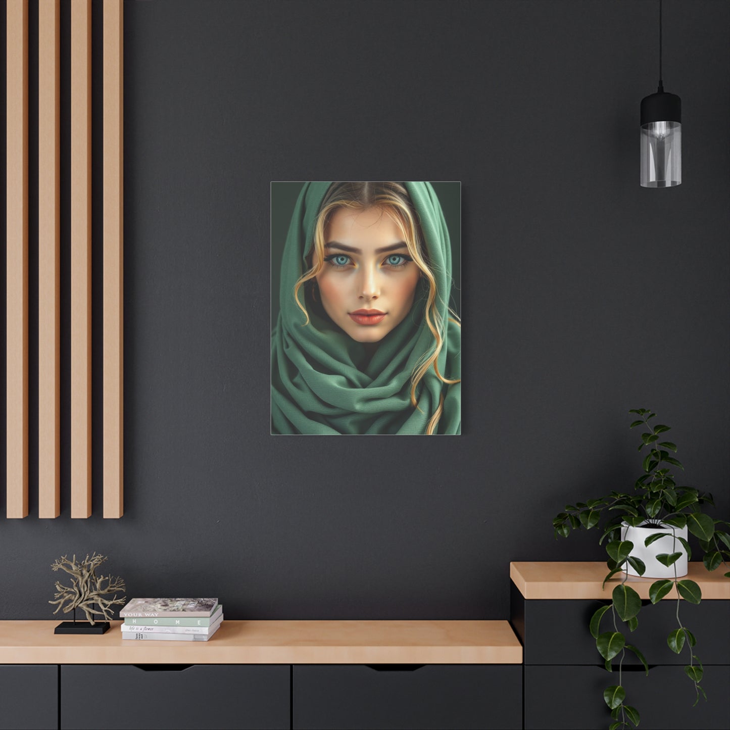 Vision Sage Green Art Art Wall Art & Canvas Print